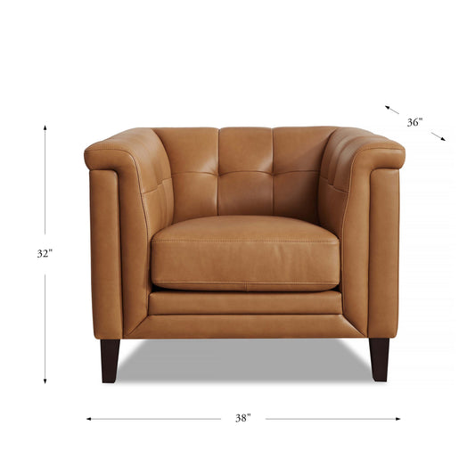 Arvo Chair Cognac Brown
