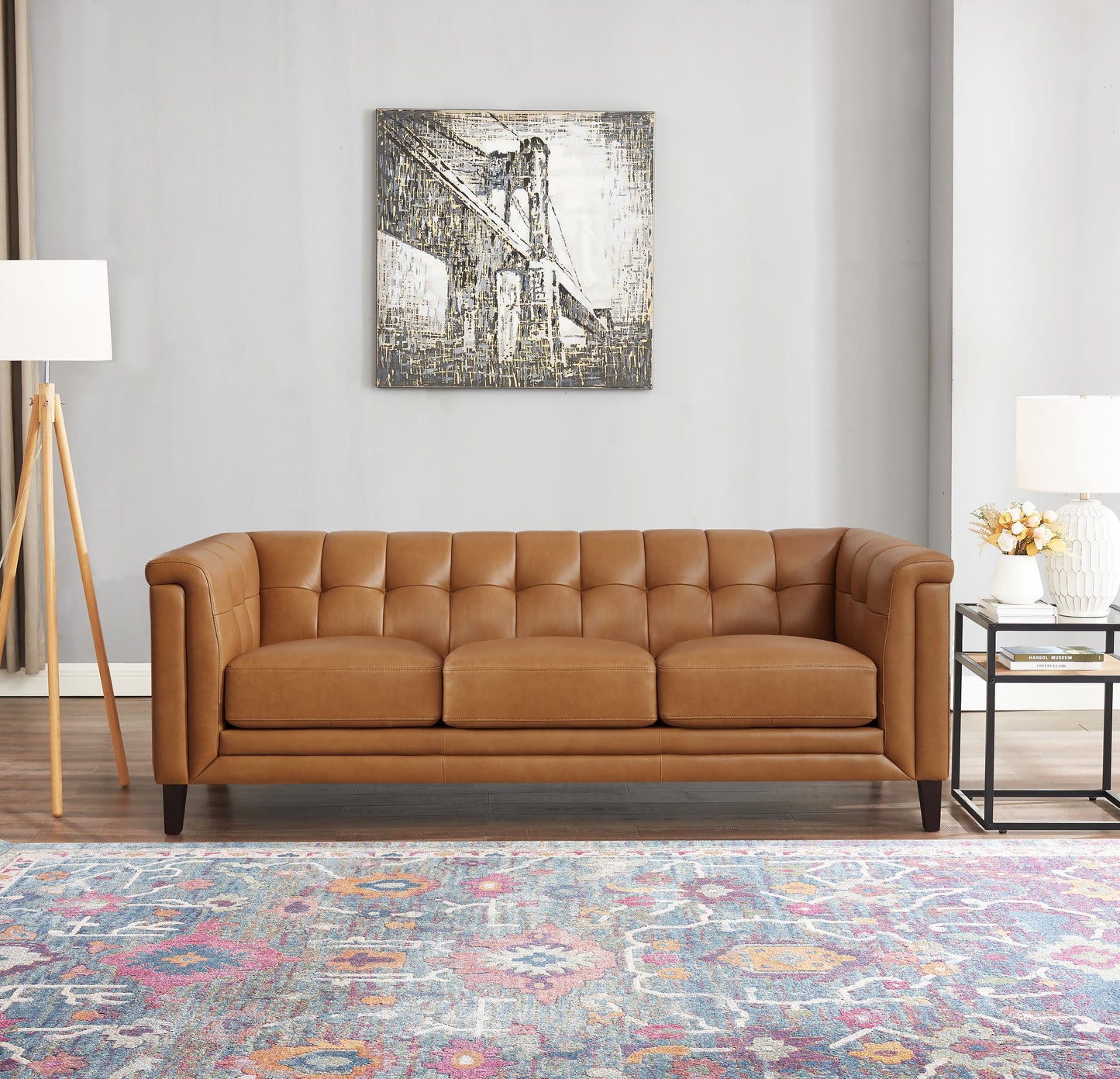 Arvo Sofa Cognac Brown
