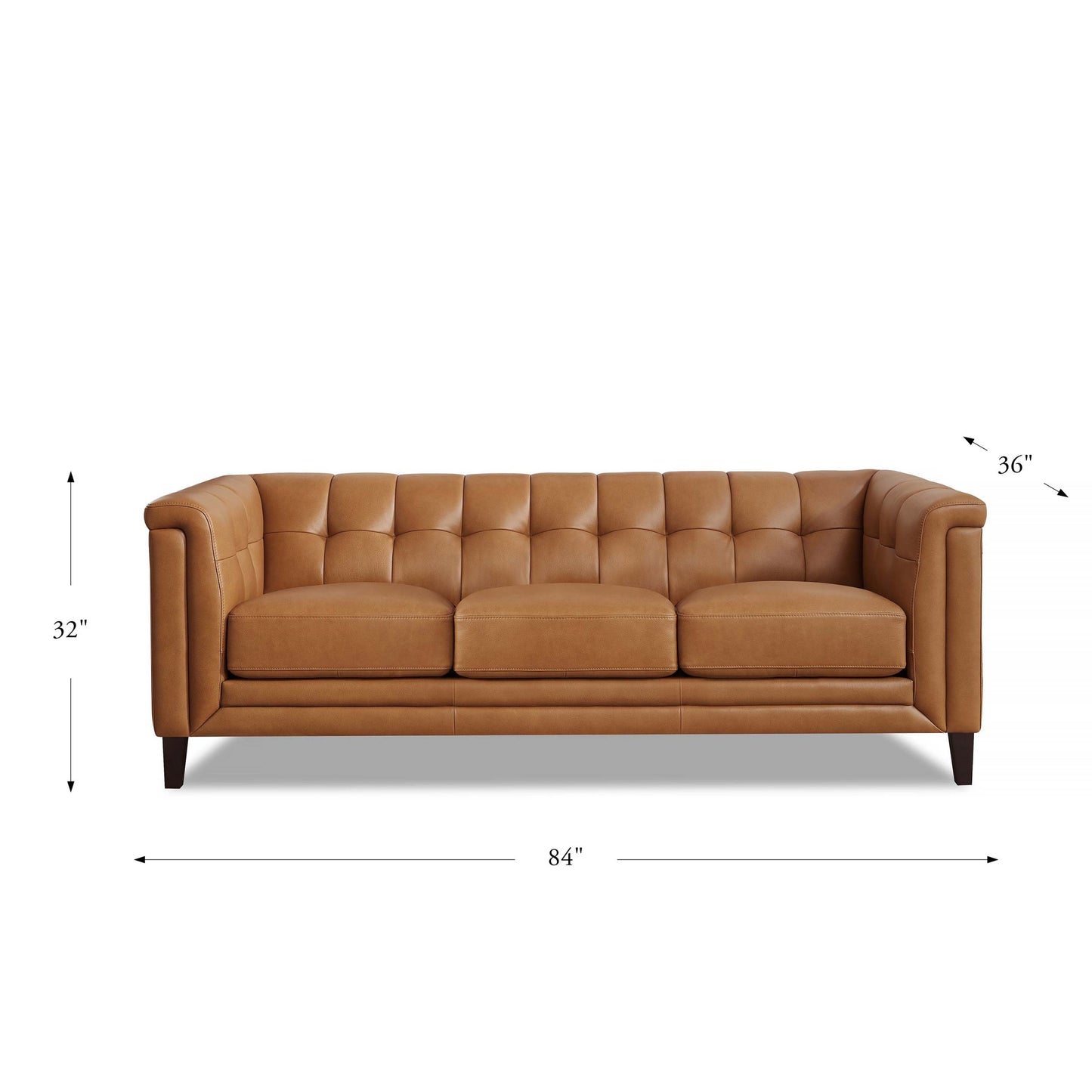 Arvo Sofa Cognac Brown