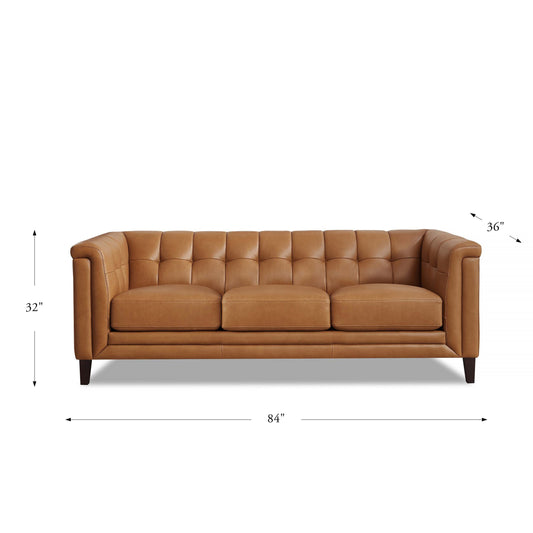 Arvo Sofa Cognac Brown