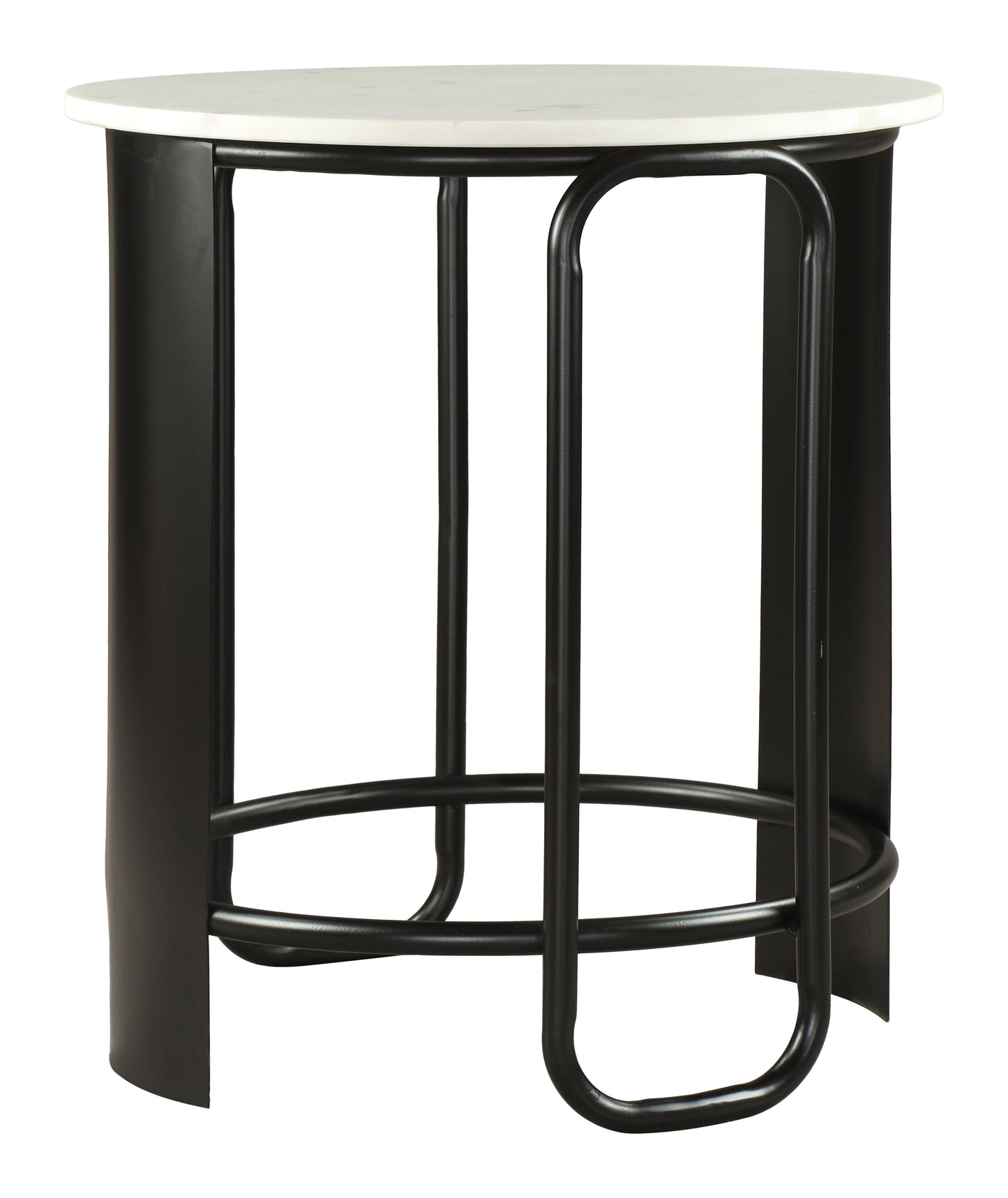 Obel Side Table White & Black - 2