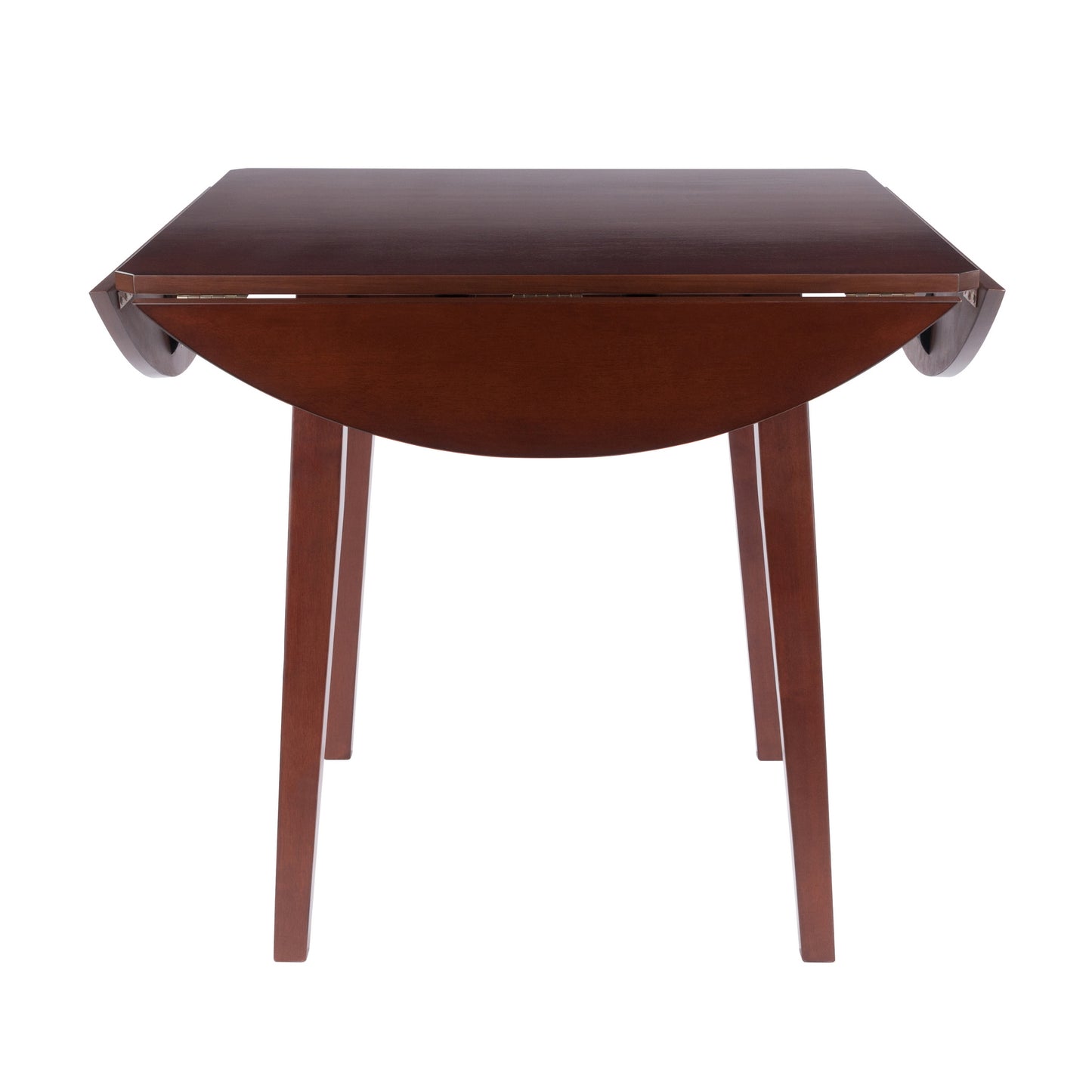 Dawson Round Dining Table, Quad Drop Leaf, Walnut