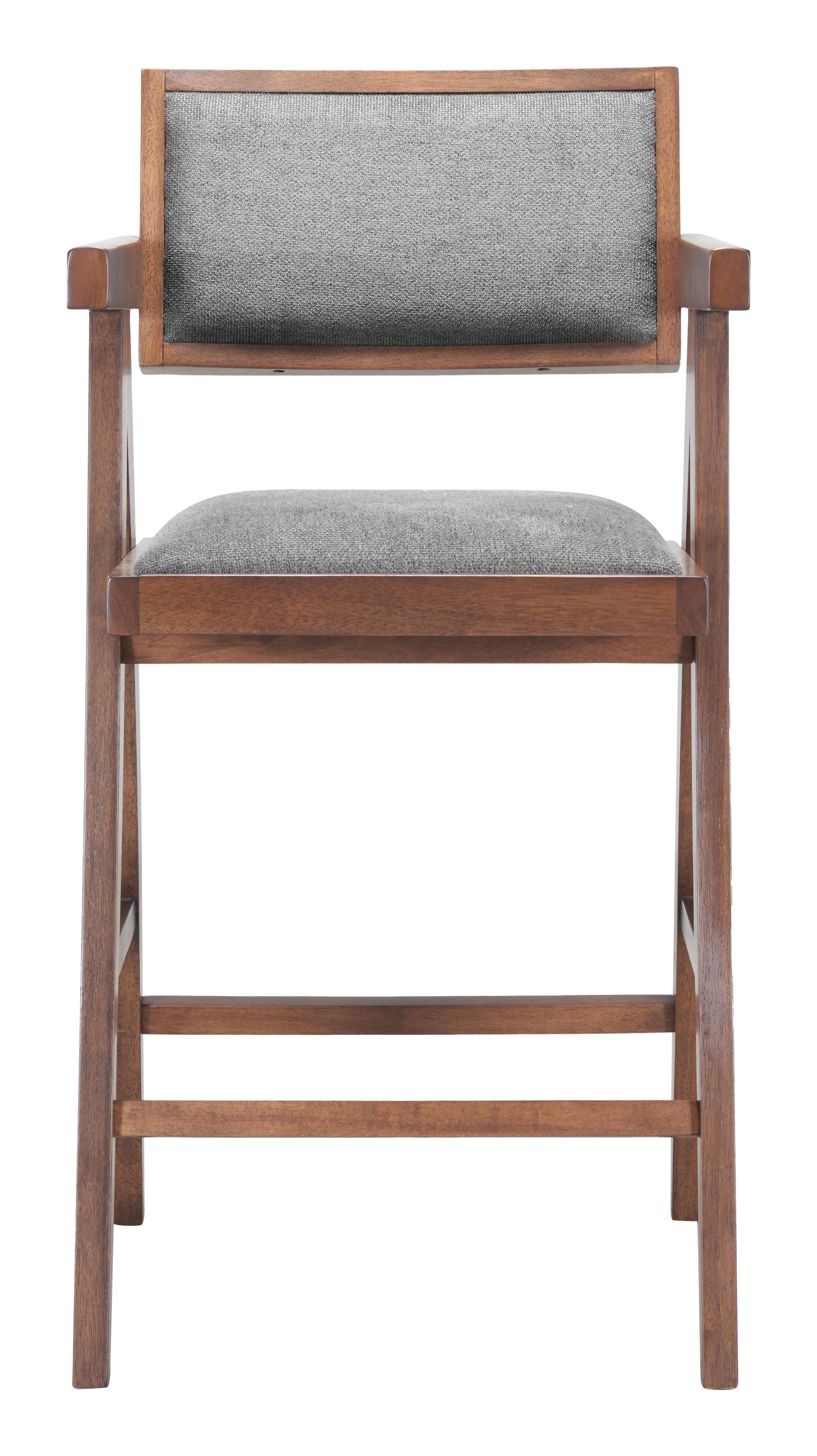 Delhi Counter Stool (Set of 2) Gray & Walnut - 3