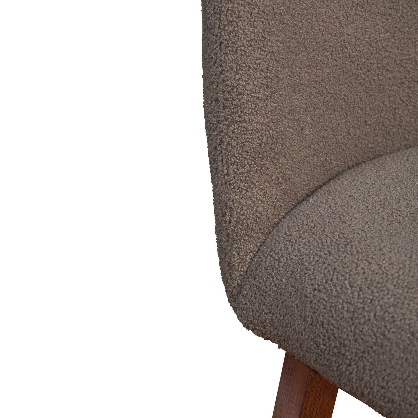 Amalie Swivel Bar and Counter Stool in Oak Wood Finish with Fabric Upholstery