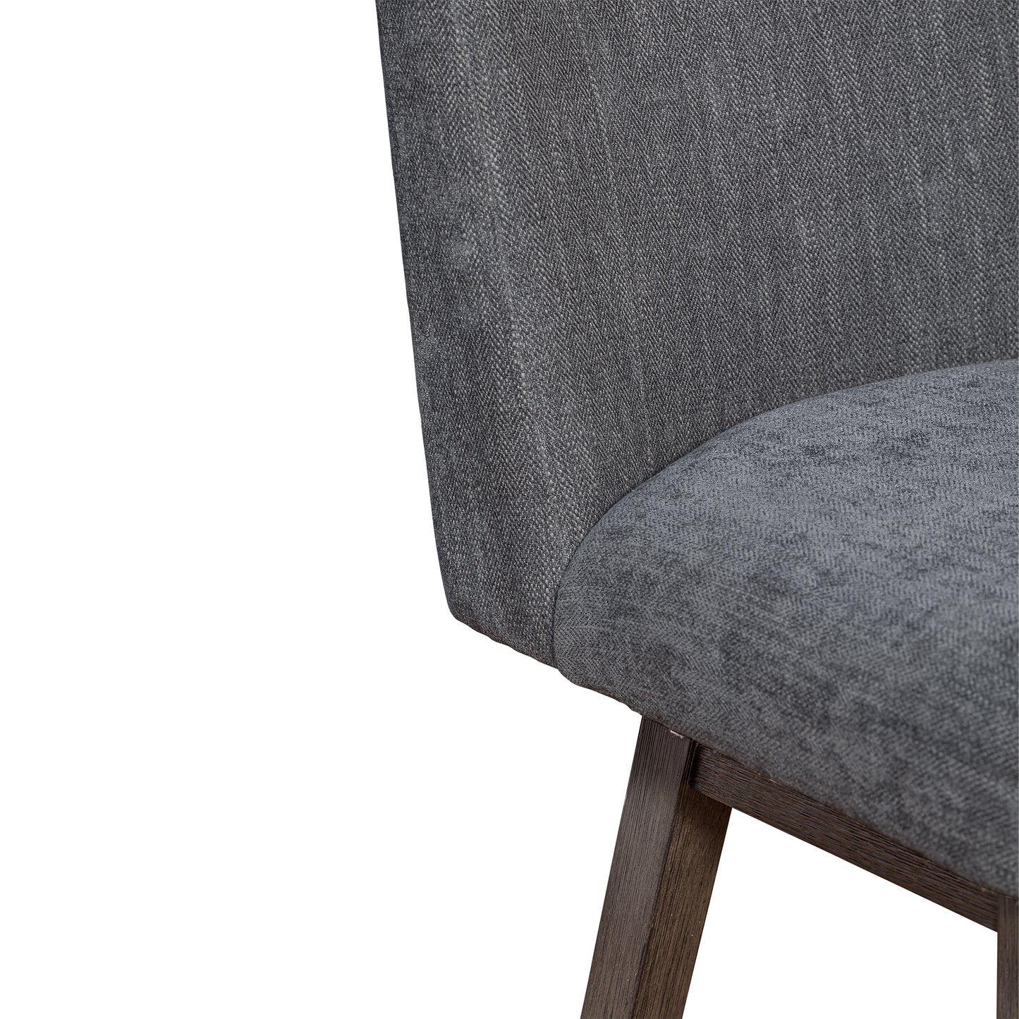 Basila Swivel Bar and Counter Stool in Oak Wood Finish with Fabric Upholstery