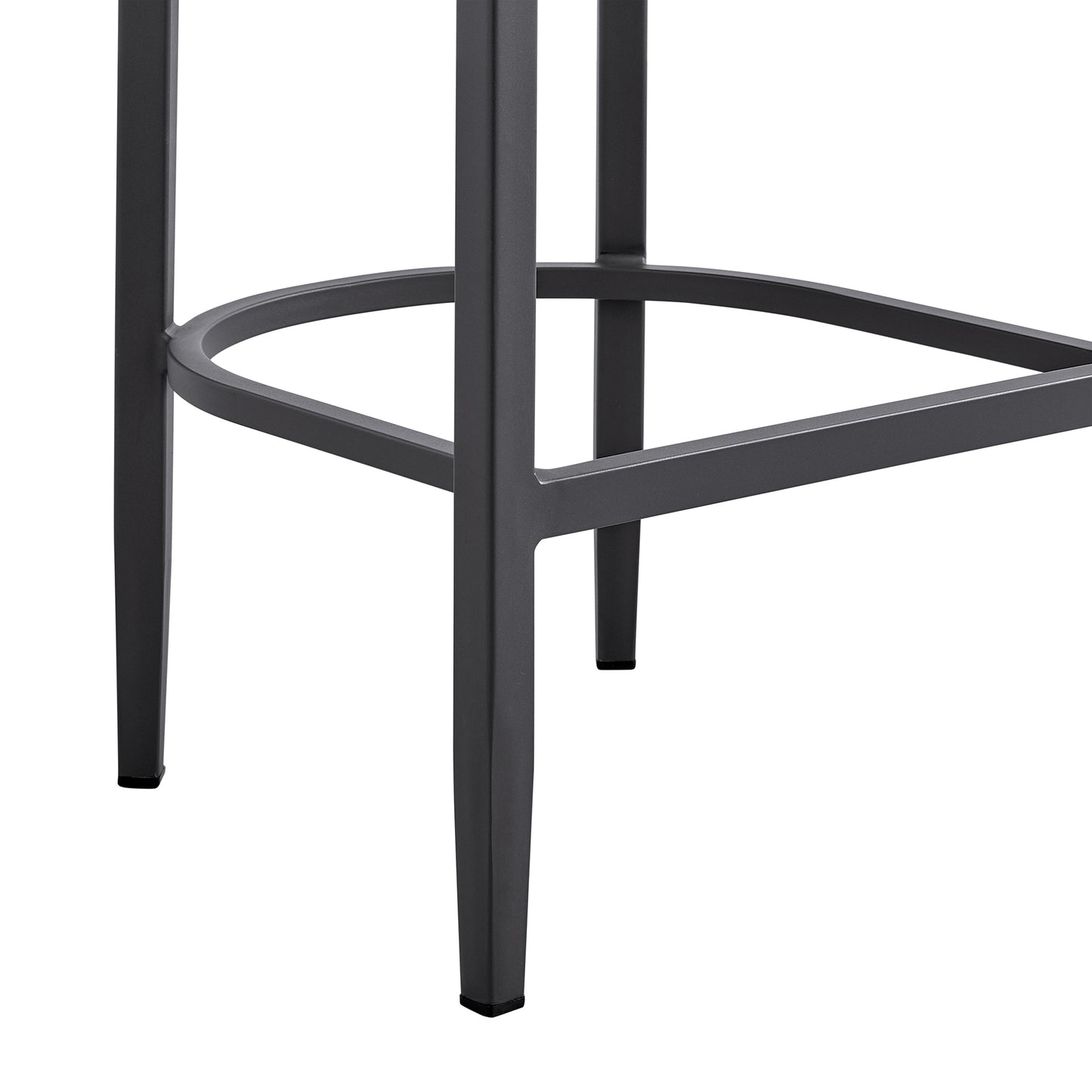 Argiope Outdoor Patio Bar Stool in Aluminum with Cushions