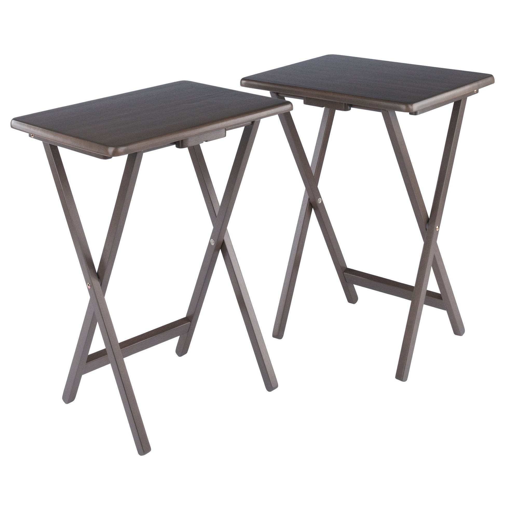 Alex 2-Pc Snack Tables, Oyster Gray
