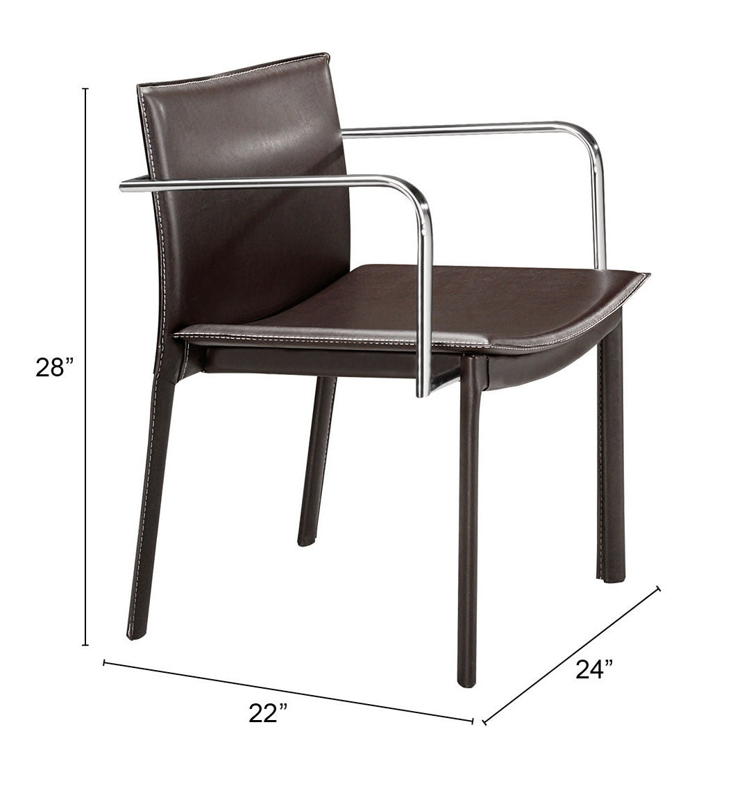 Gekko Conference Chair (Set of 2) Espresso