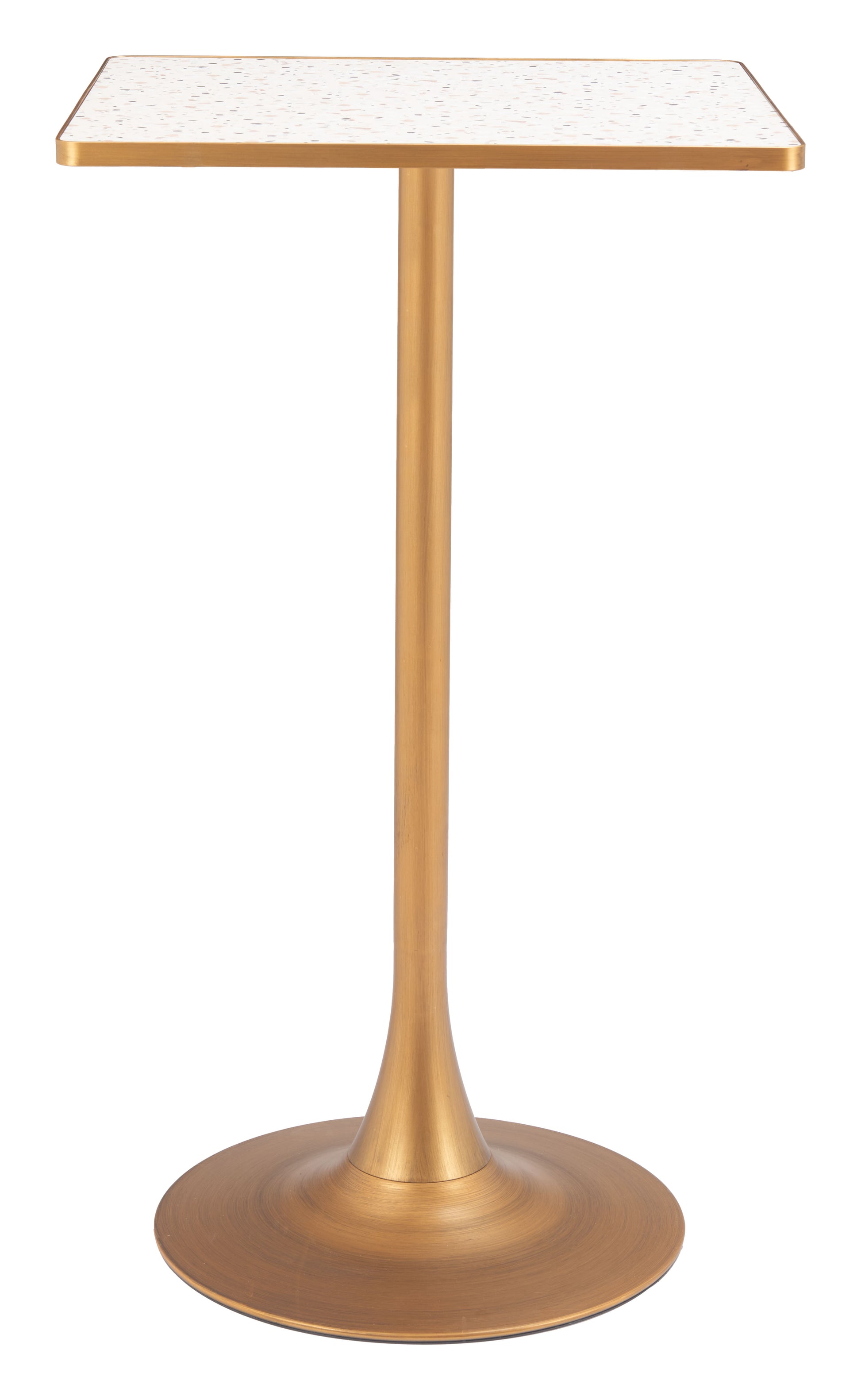 Spot Bar Table Beige & Gold - 2