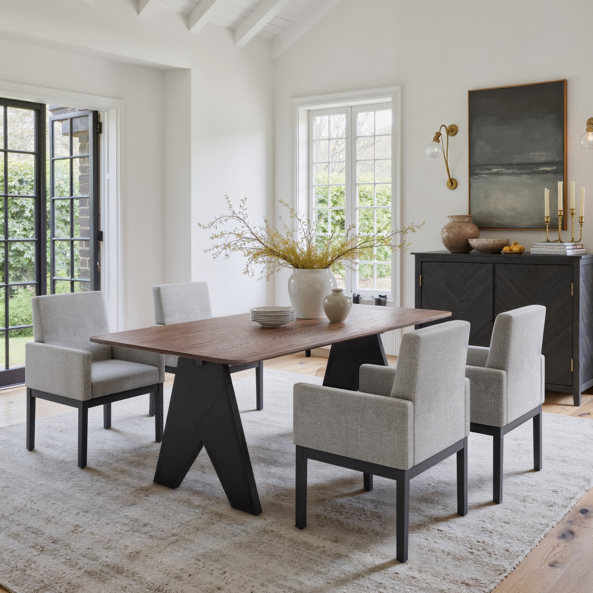 Lisse Rectangular Dining Table Espresso - 7