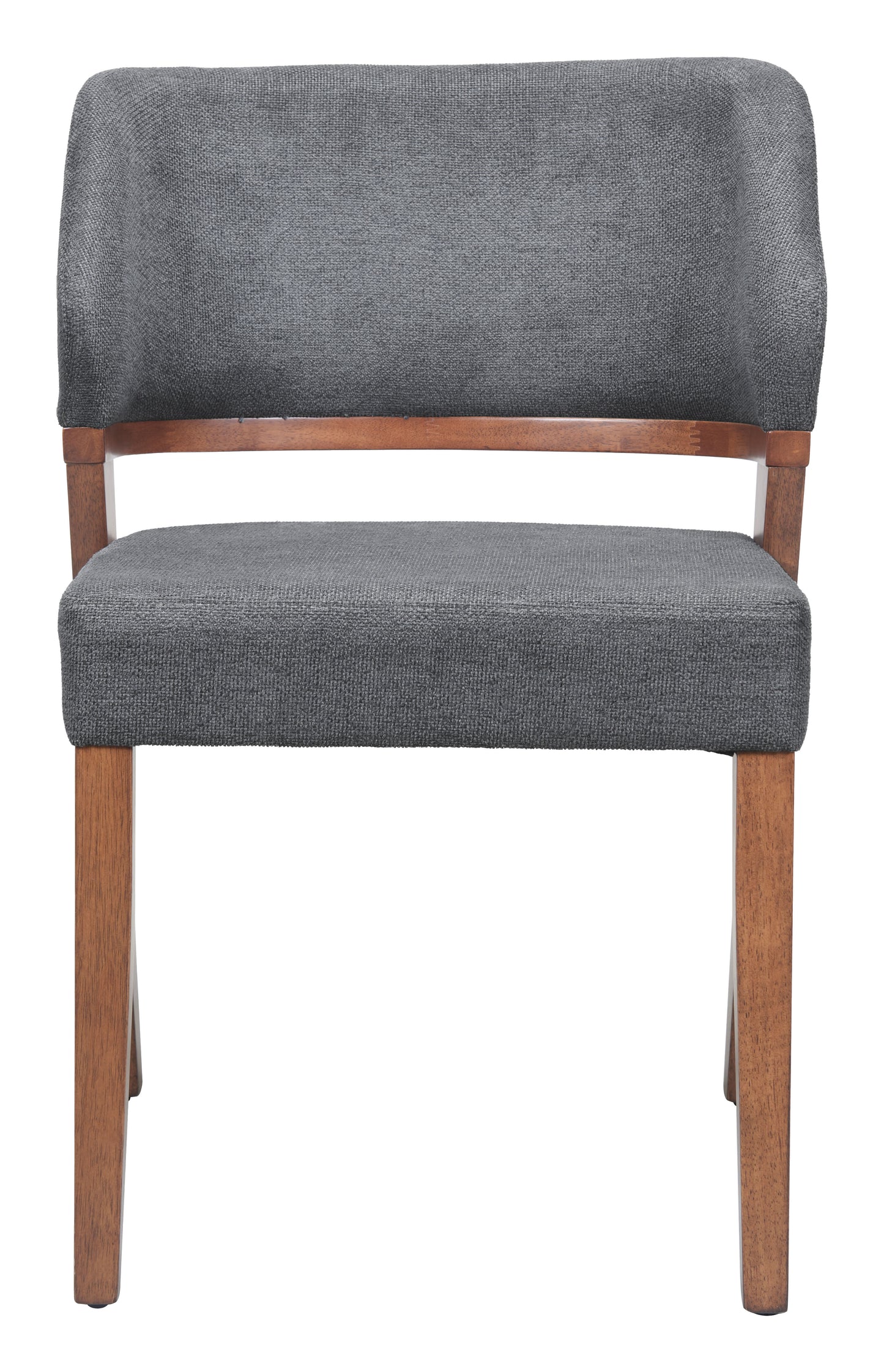 Sunobu Dining Chair (Set of 2) Azure Gray & Walnut - 3