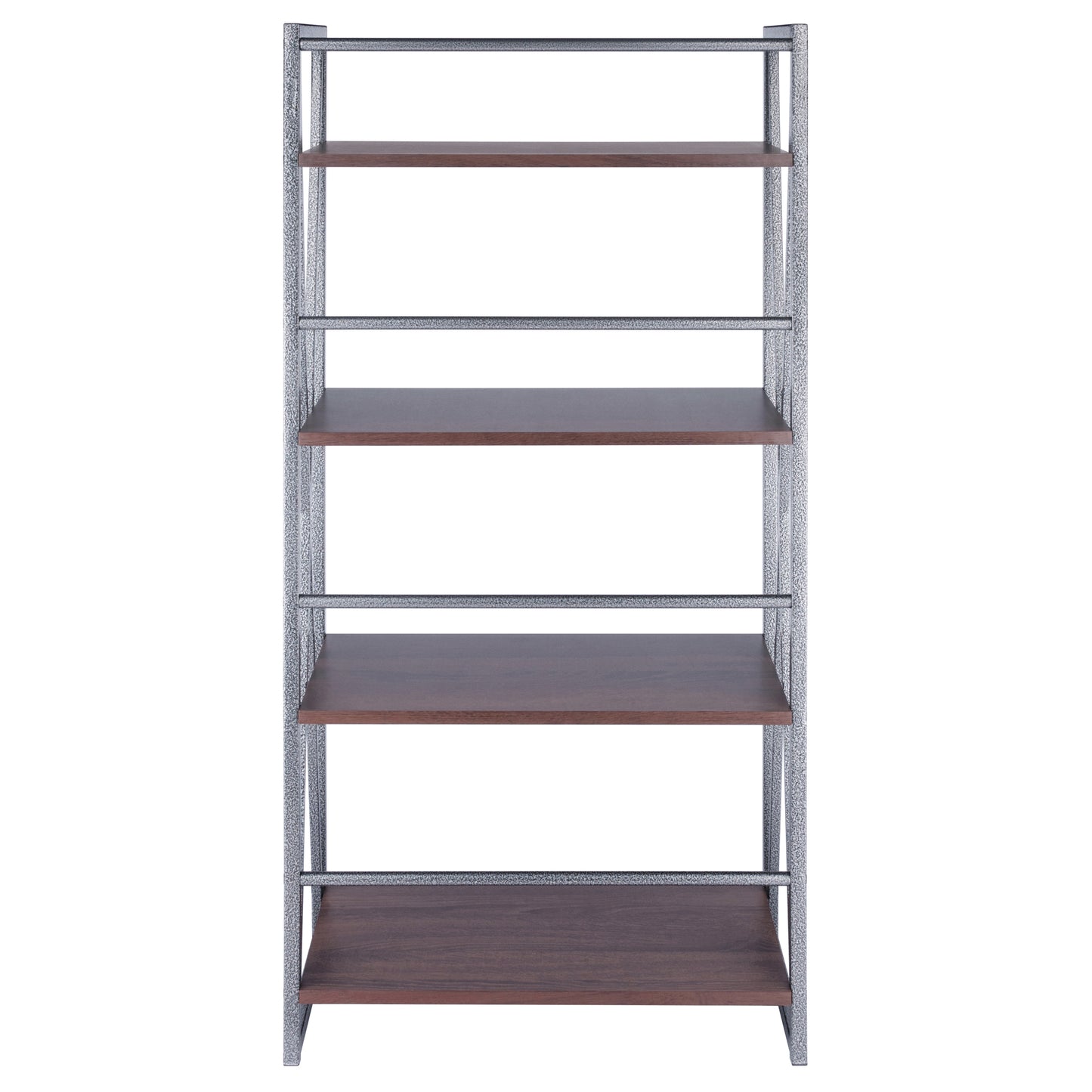 Isa 4-Tier Shelf, Graphite and Walnut