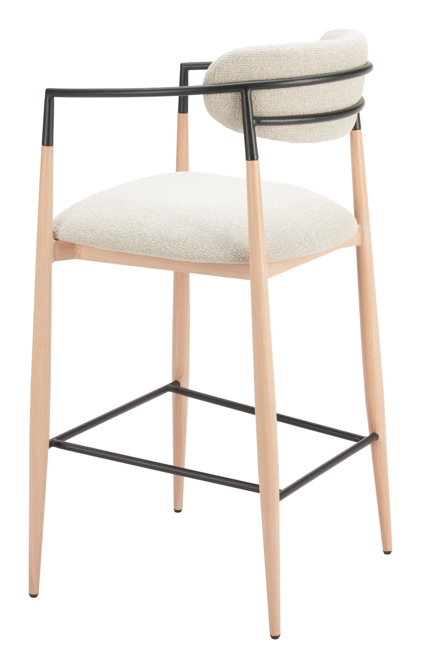 Equinox Barstool Oyster Gray & Natural - 5