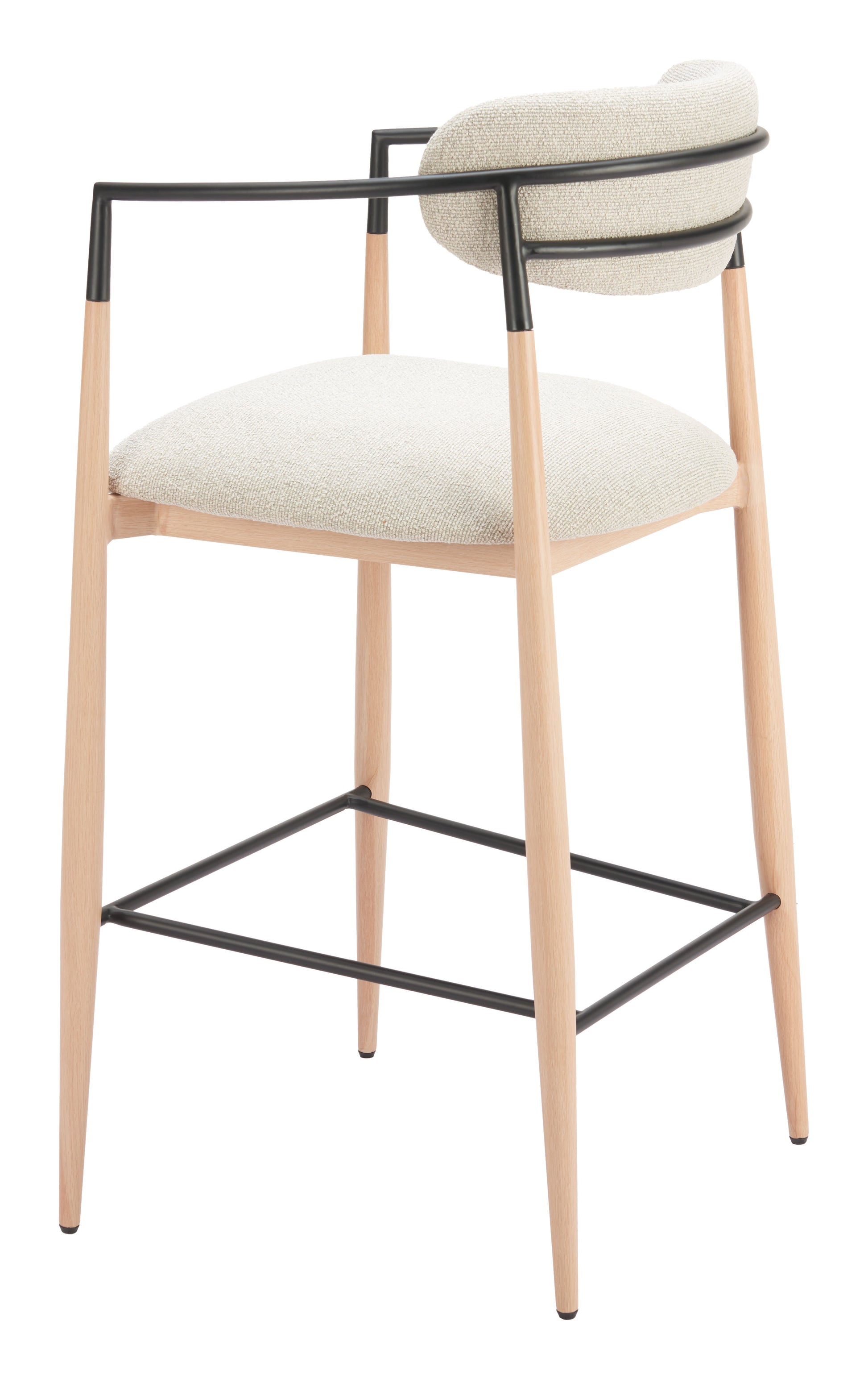 Equinox Barstool Oyster Gray & Natural - 5