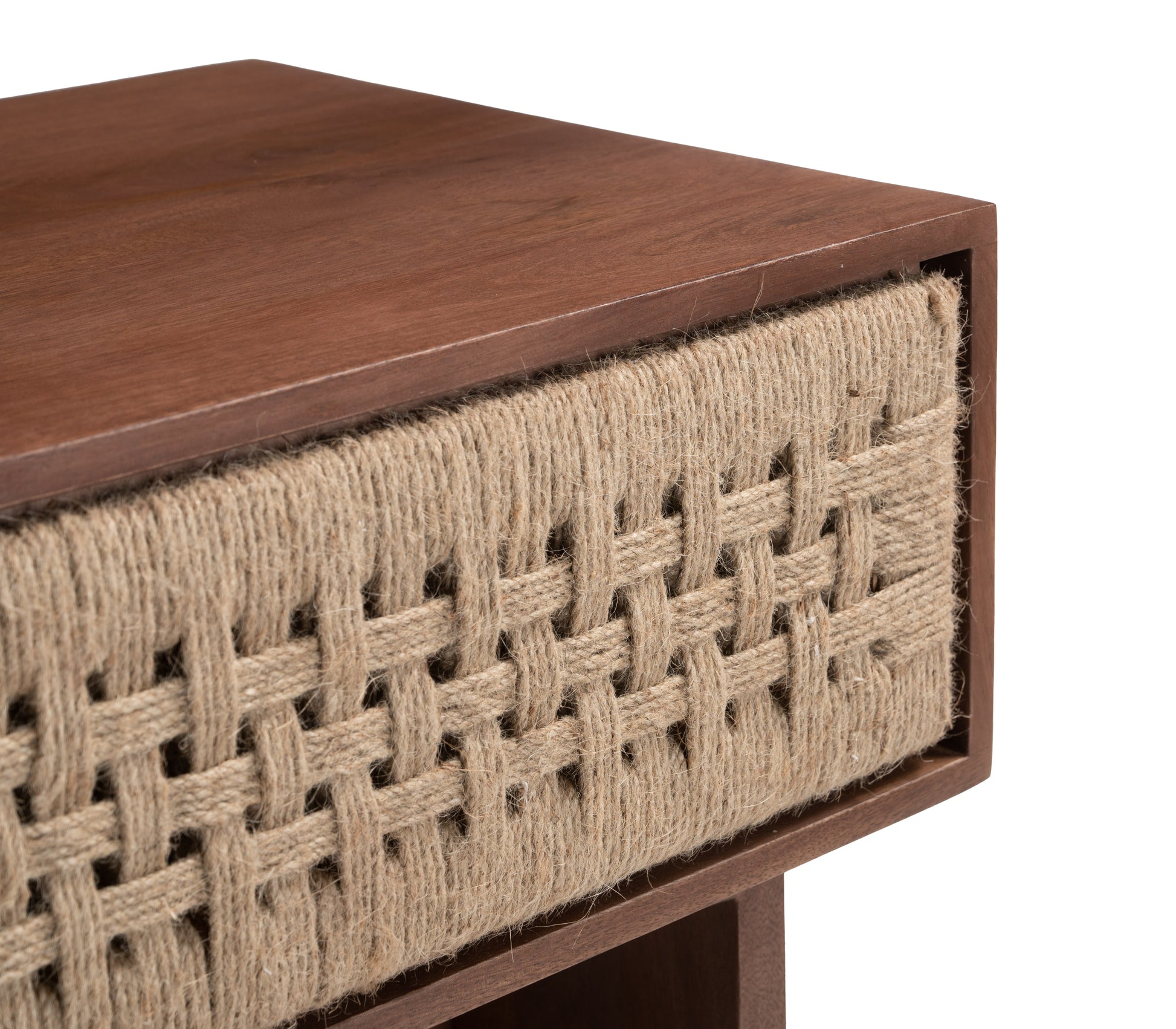 Amaria Nightstand Natural & Walnut - 6