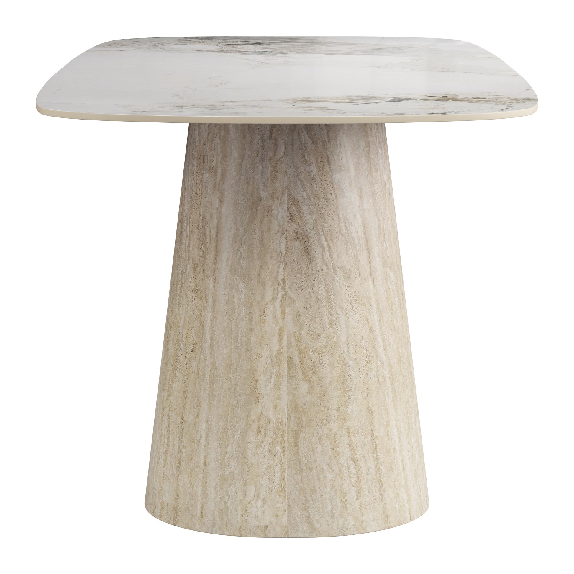 Nooka Dining Table White & Natural - 2