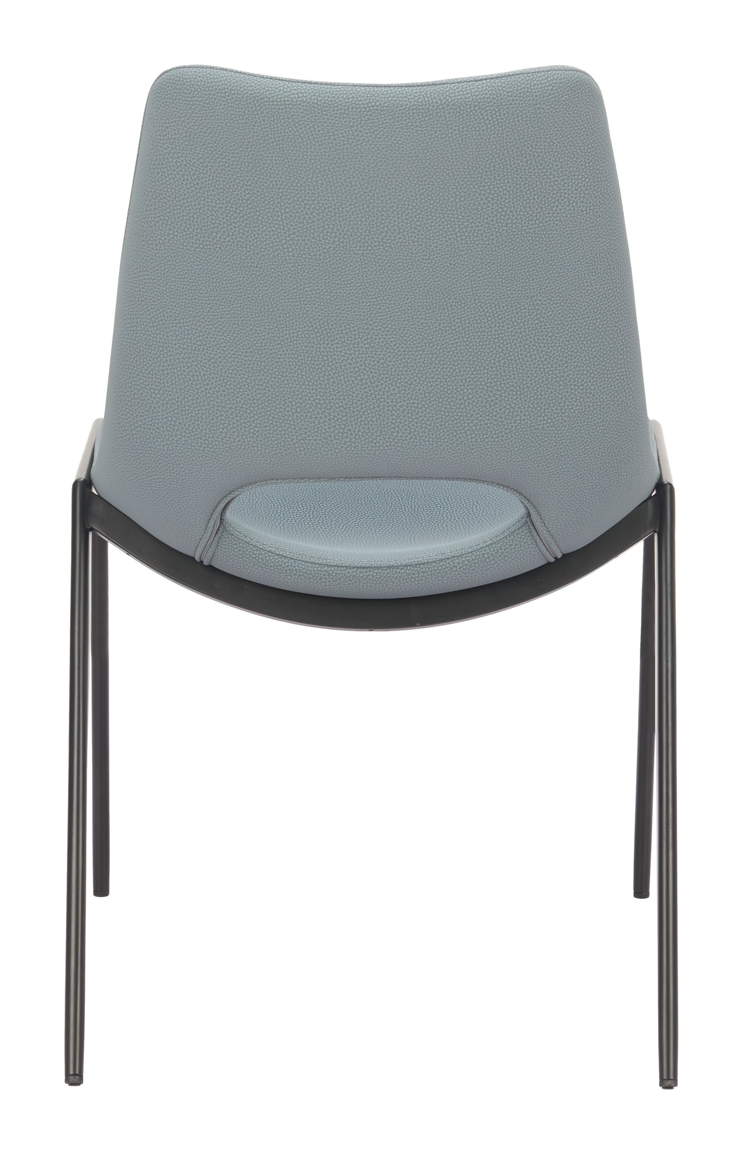 Desi Armless Dining Chair (Set of 2) Azure Gray - 4