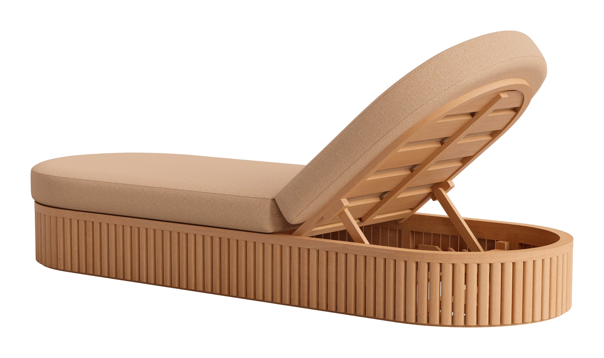 Sakina Chaise Lounge Brown - 5