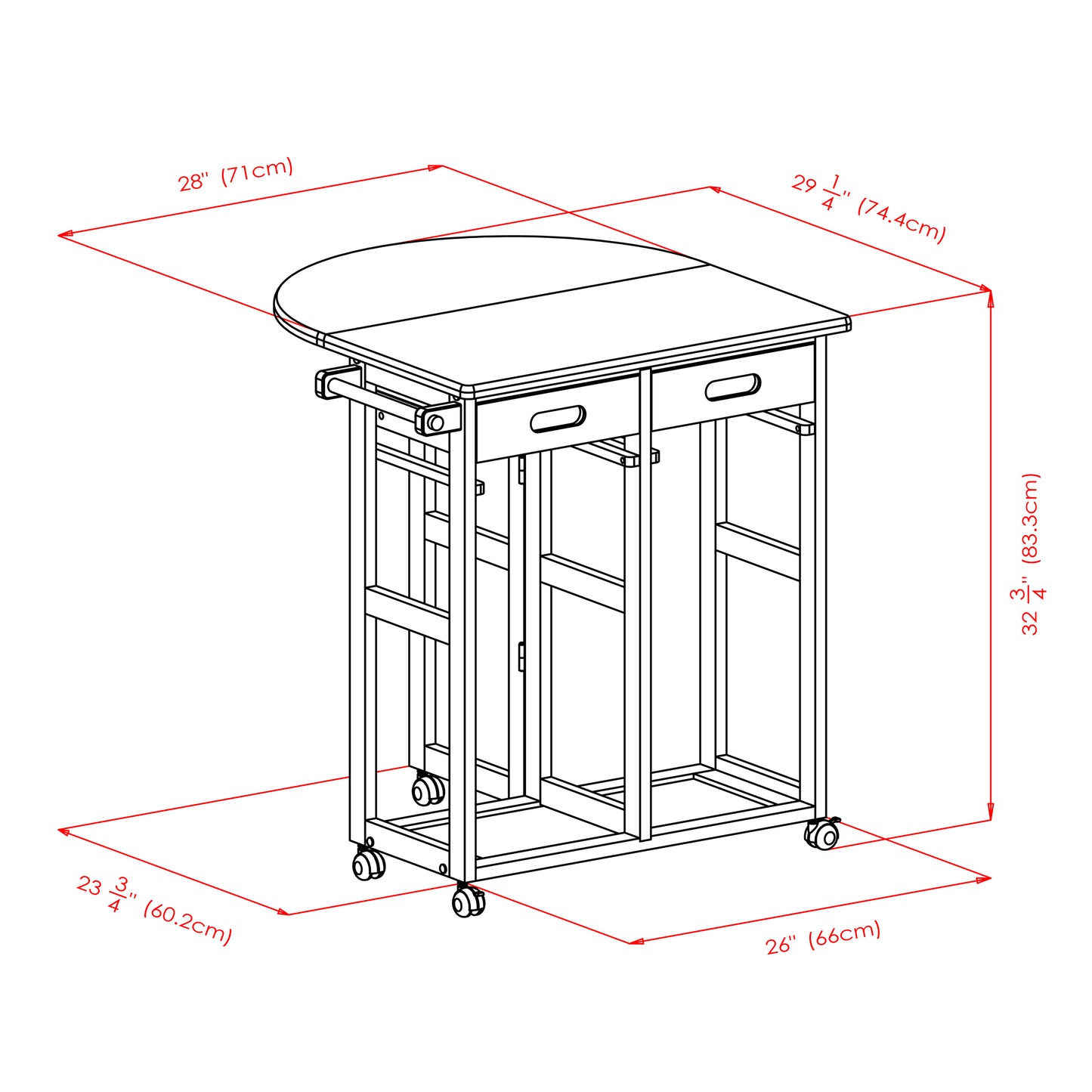 Burnett 3-Pc Space Saver, Natural