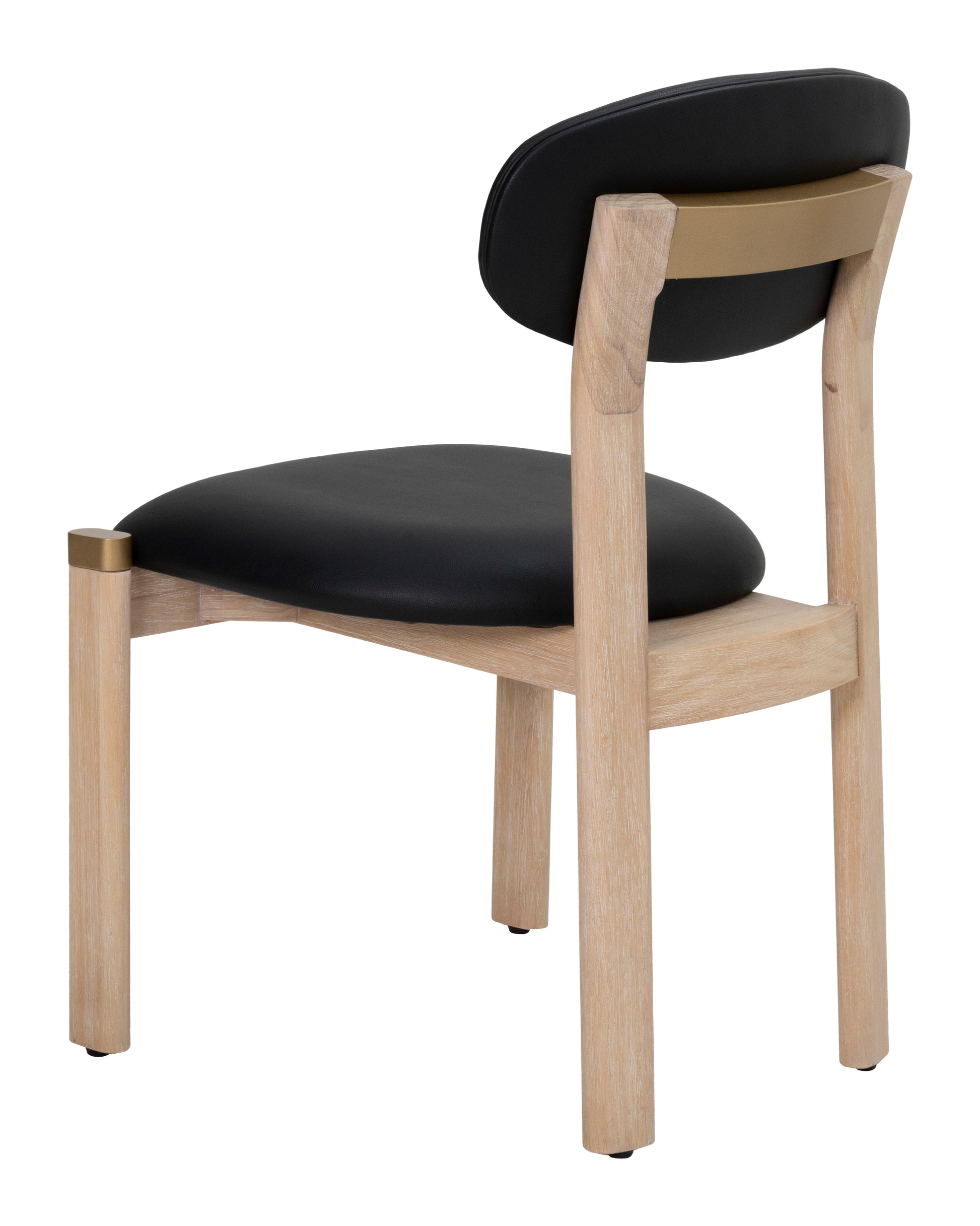 Rilou Dining Chair (Set of 2) Black & Natural - 5
