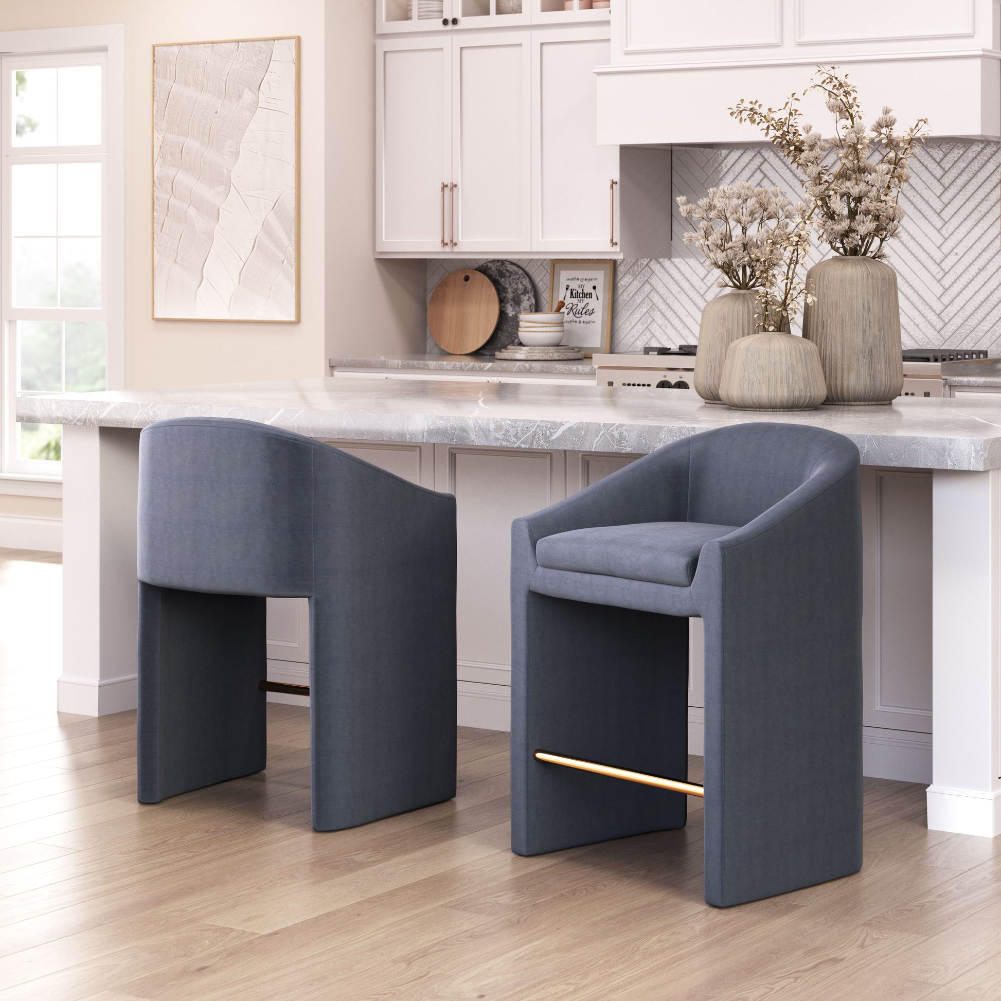 Emas Counter Stool Midnight Gray - 10