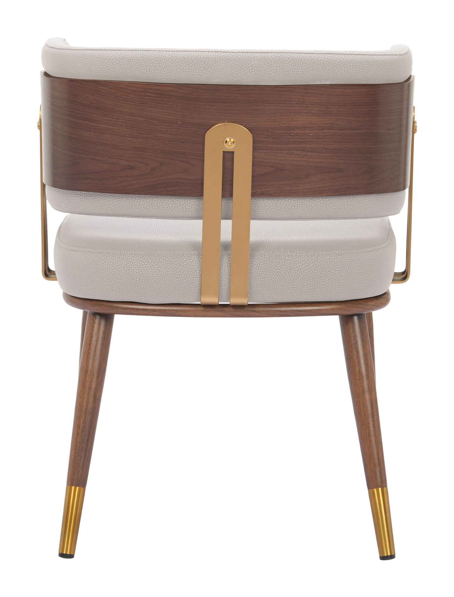 Brew Dining Chair Beige & Walnut - 4
