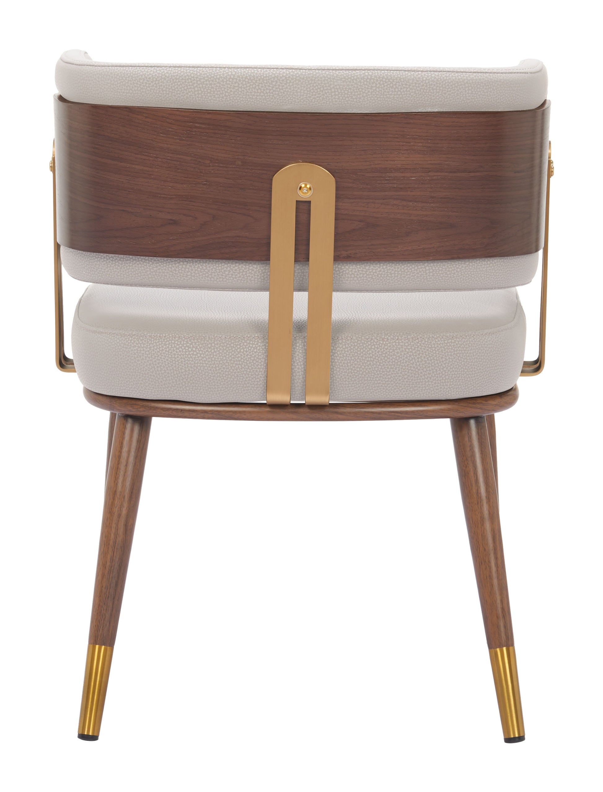 Brew Dining Chair Beige & Walnut - 4