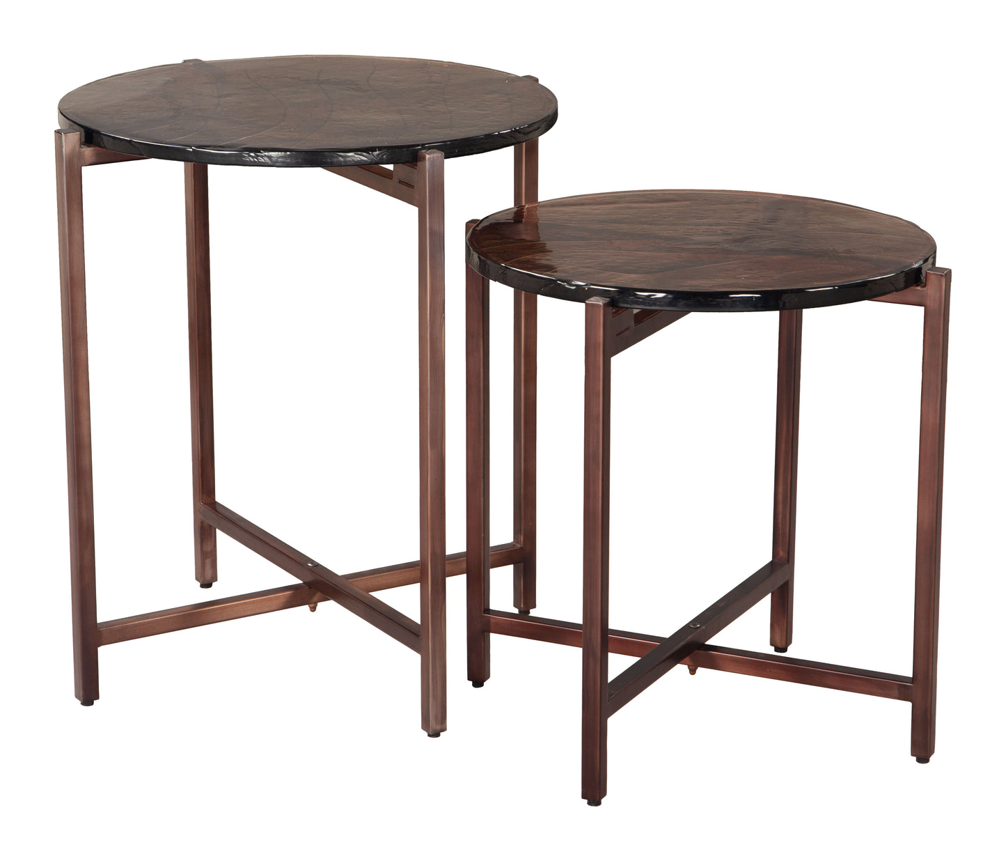 Gema Coffee Table Set (2-Piece) Bronze - 4