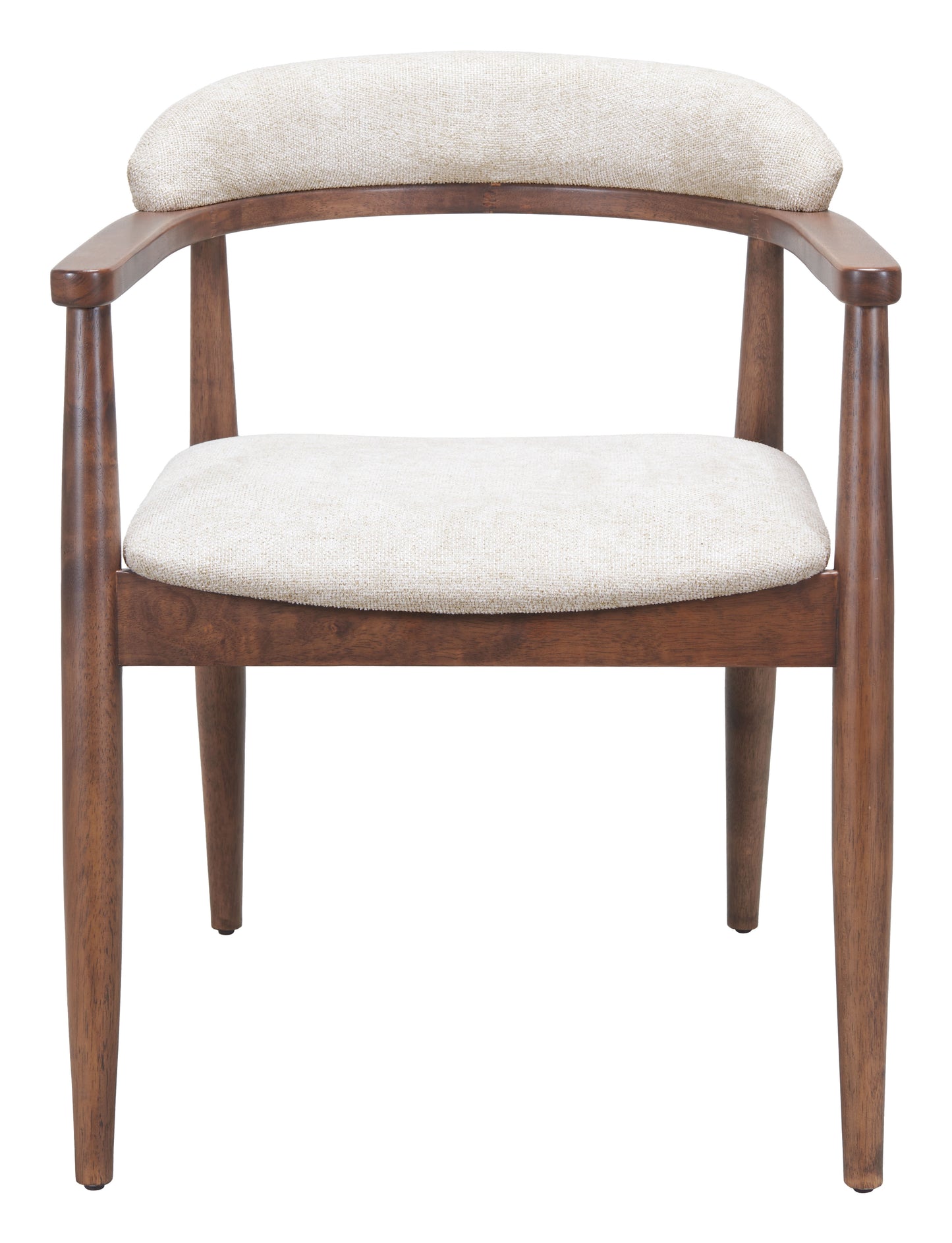 Goka Dining Chair Beige & Walnut - 3