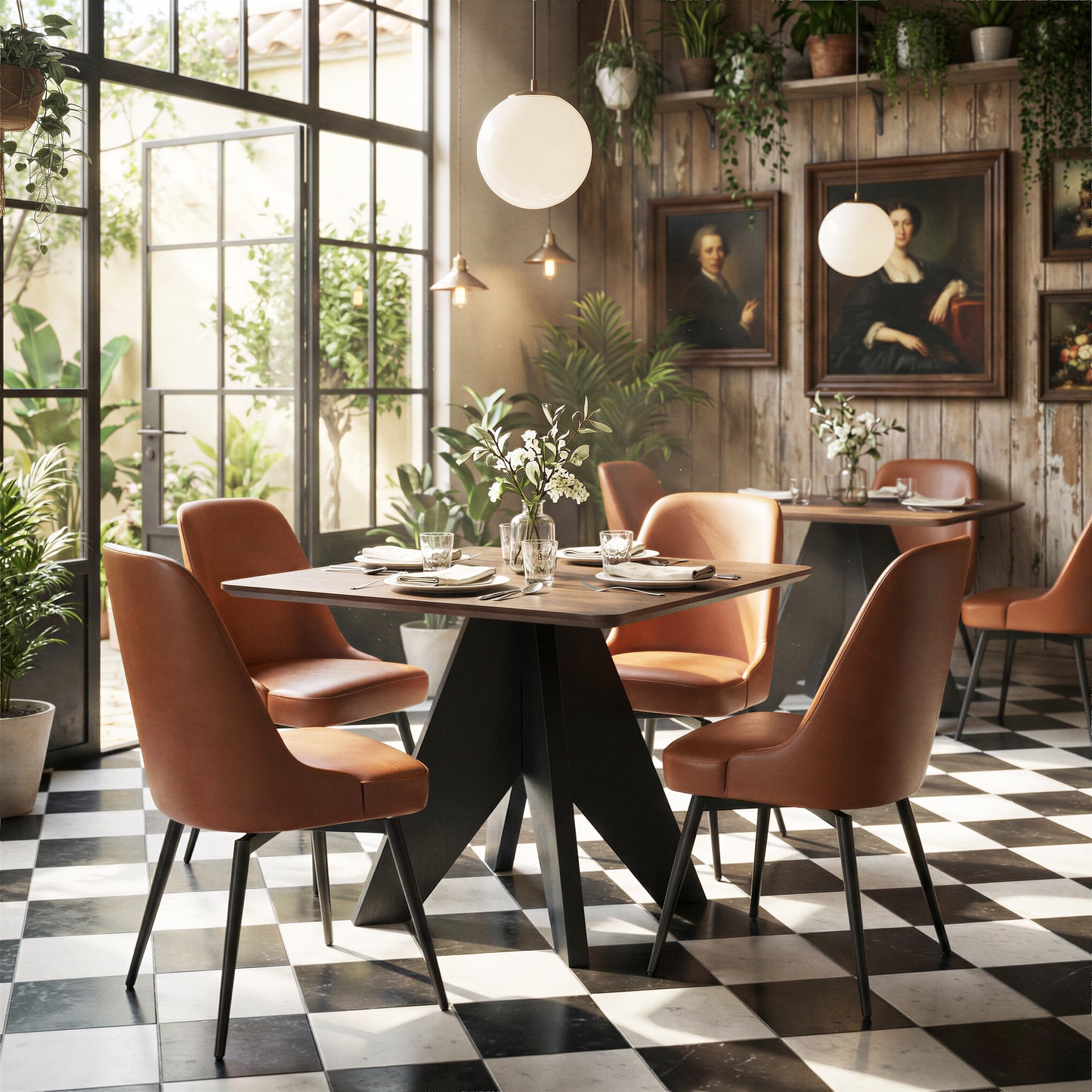 Lisse Square Dining Table Espresso - 10