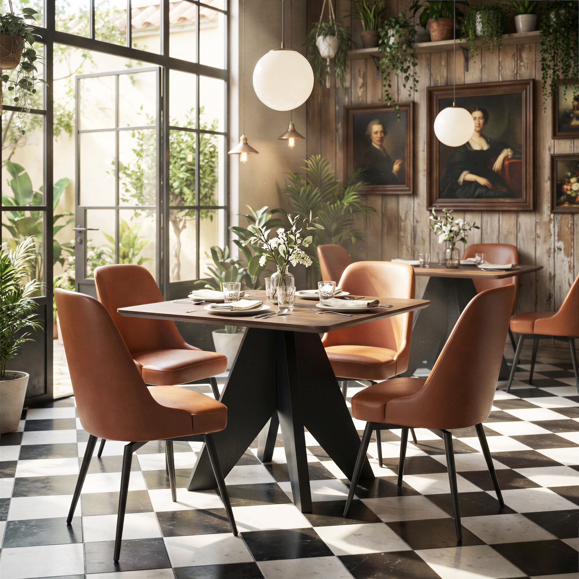 Lisse Square Dining Table Espresso - 10