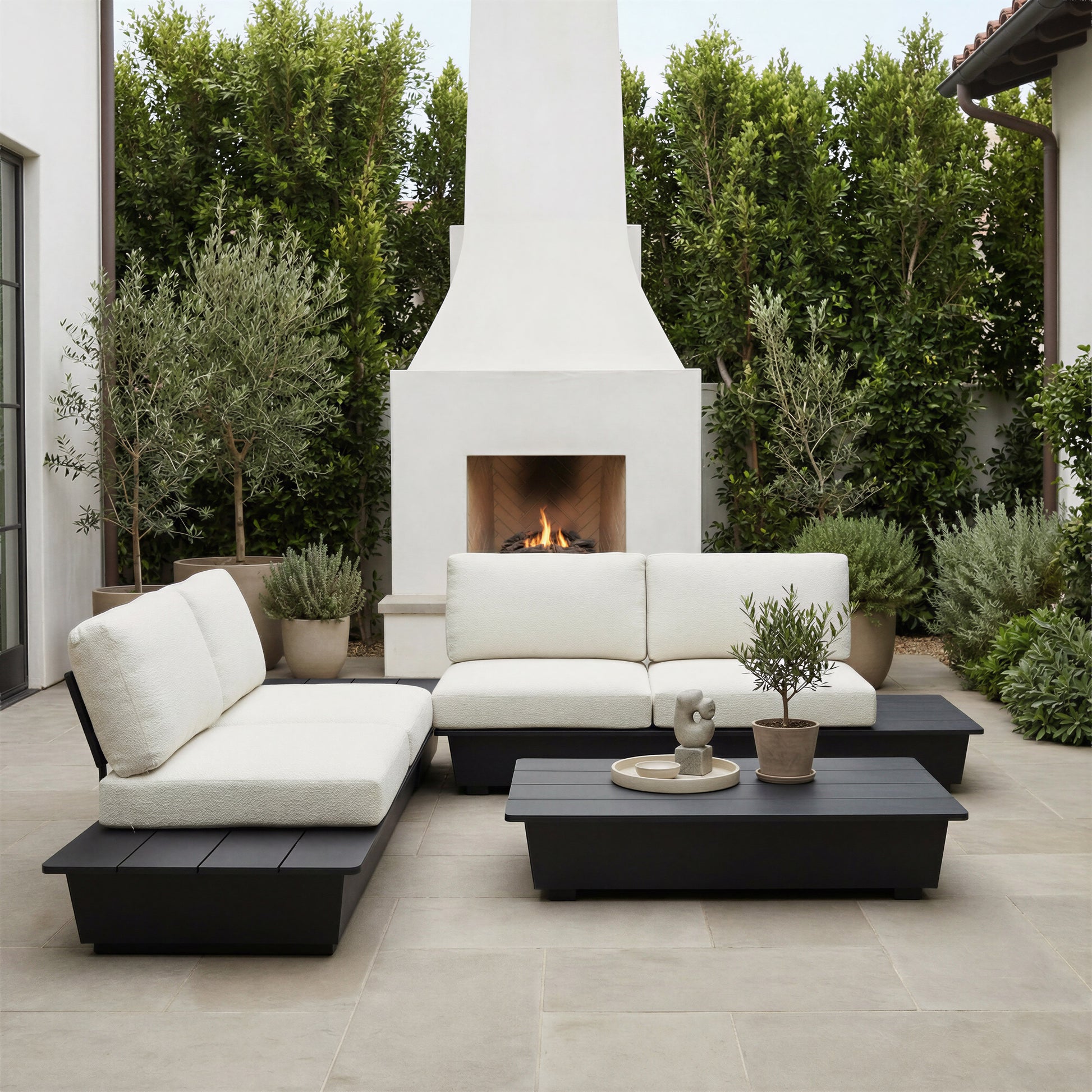 Tien LHF Loveseat Beige - 9