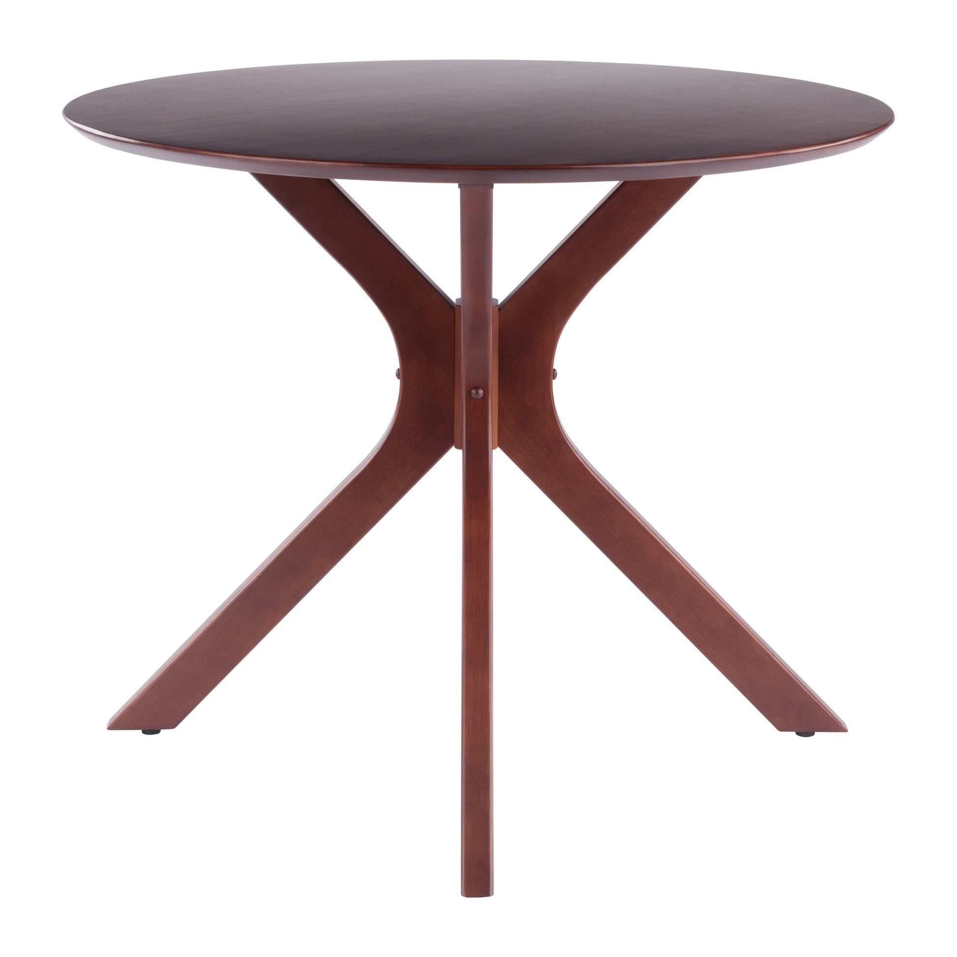 Lexa Dining Table with Splayed Legs, Walnut Finish