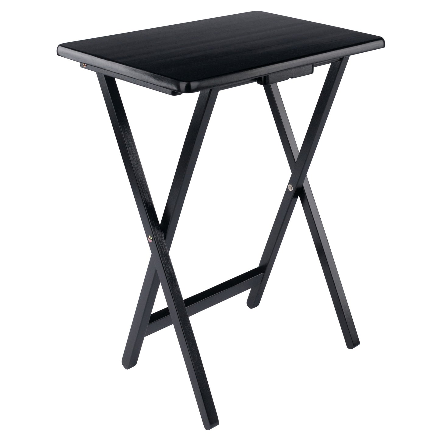 Alex 2-Pc Snack Tables, Black