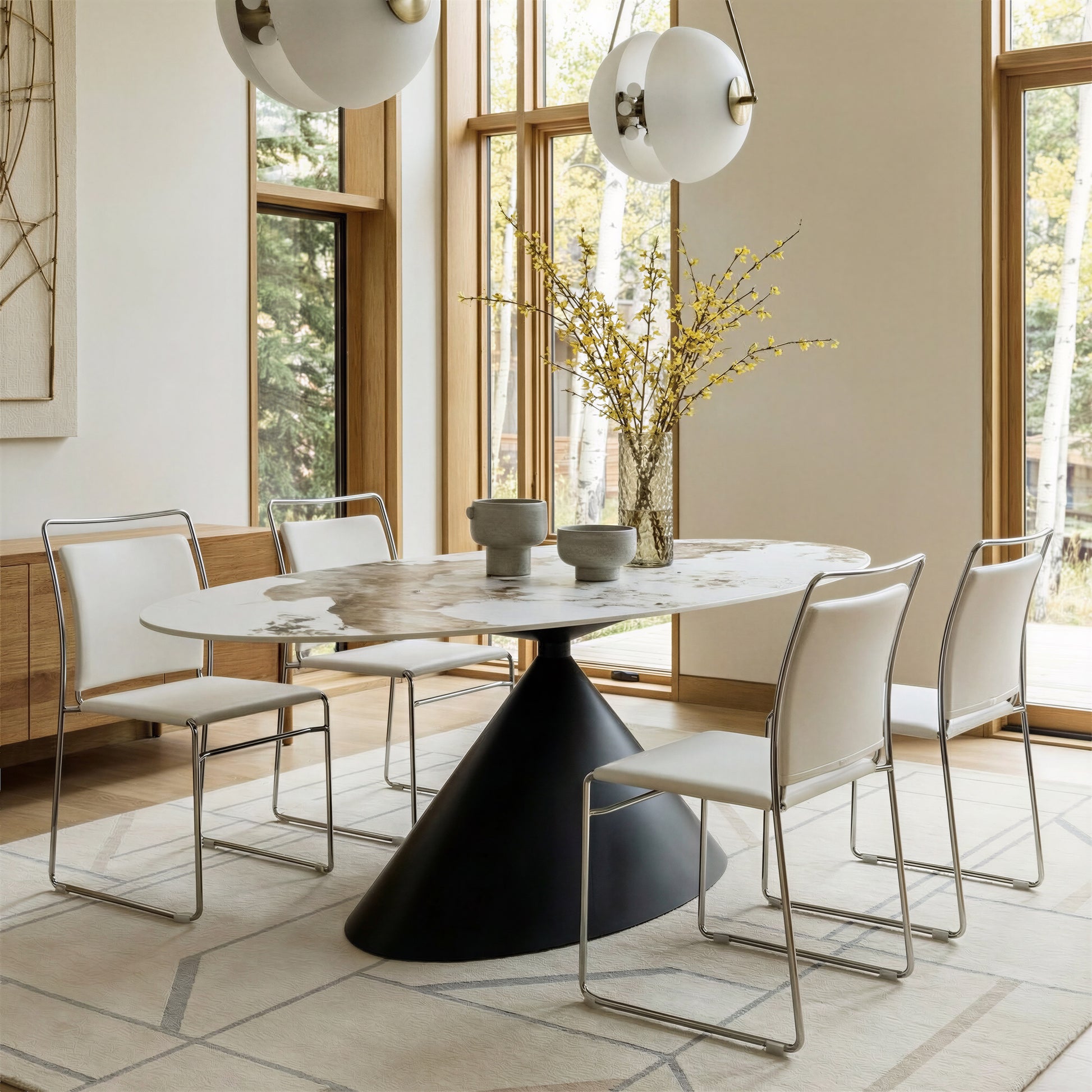 Verbena Dining Chair (Set of 2) Cream - 11