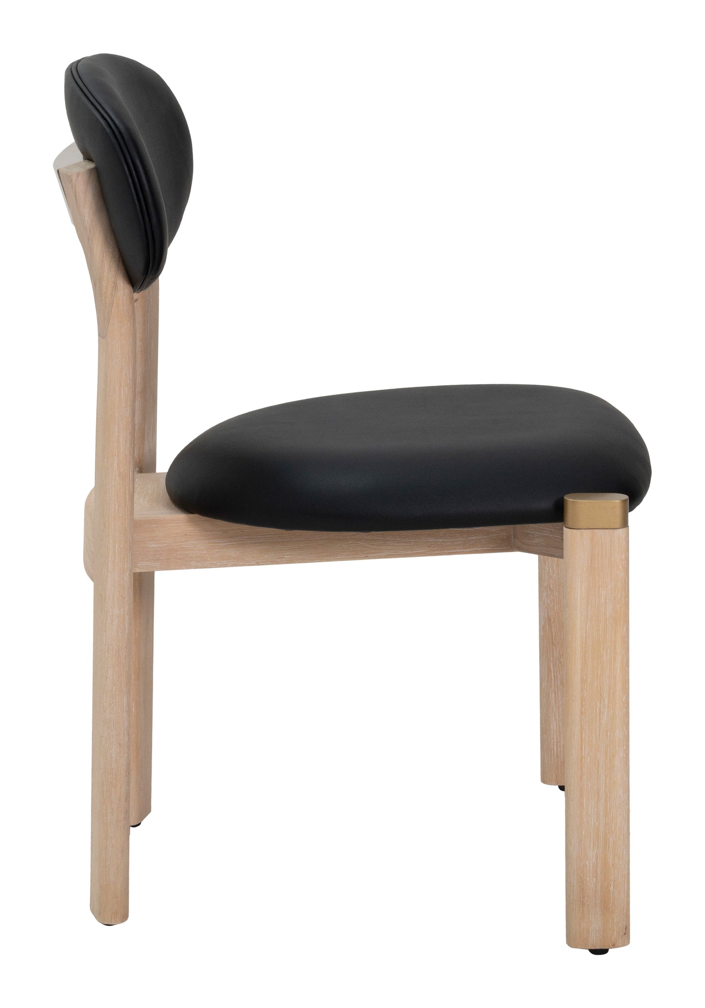 Rilou Dining Chair (Set of 2) Black & Natural - 2
