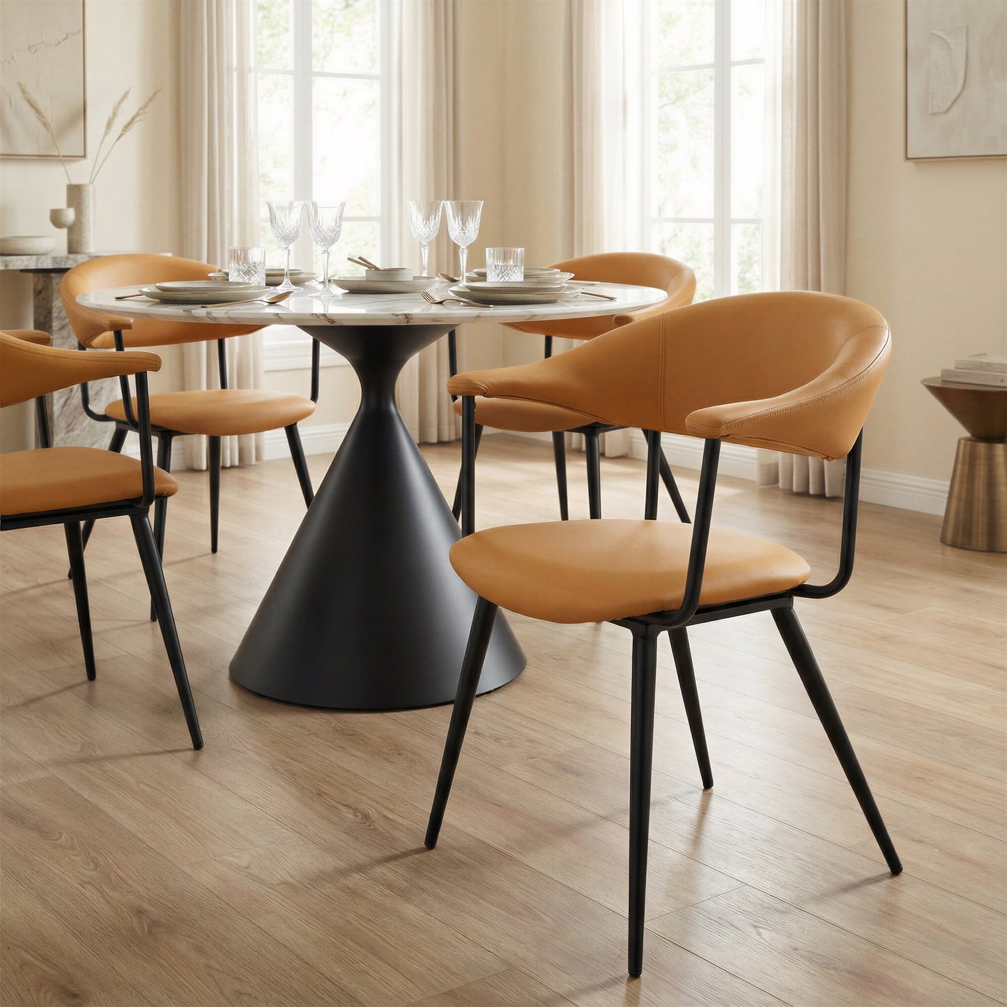Sima Dining Chair Brown - 8