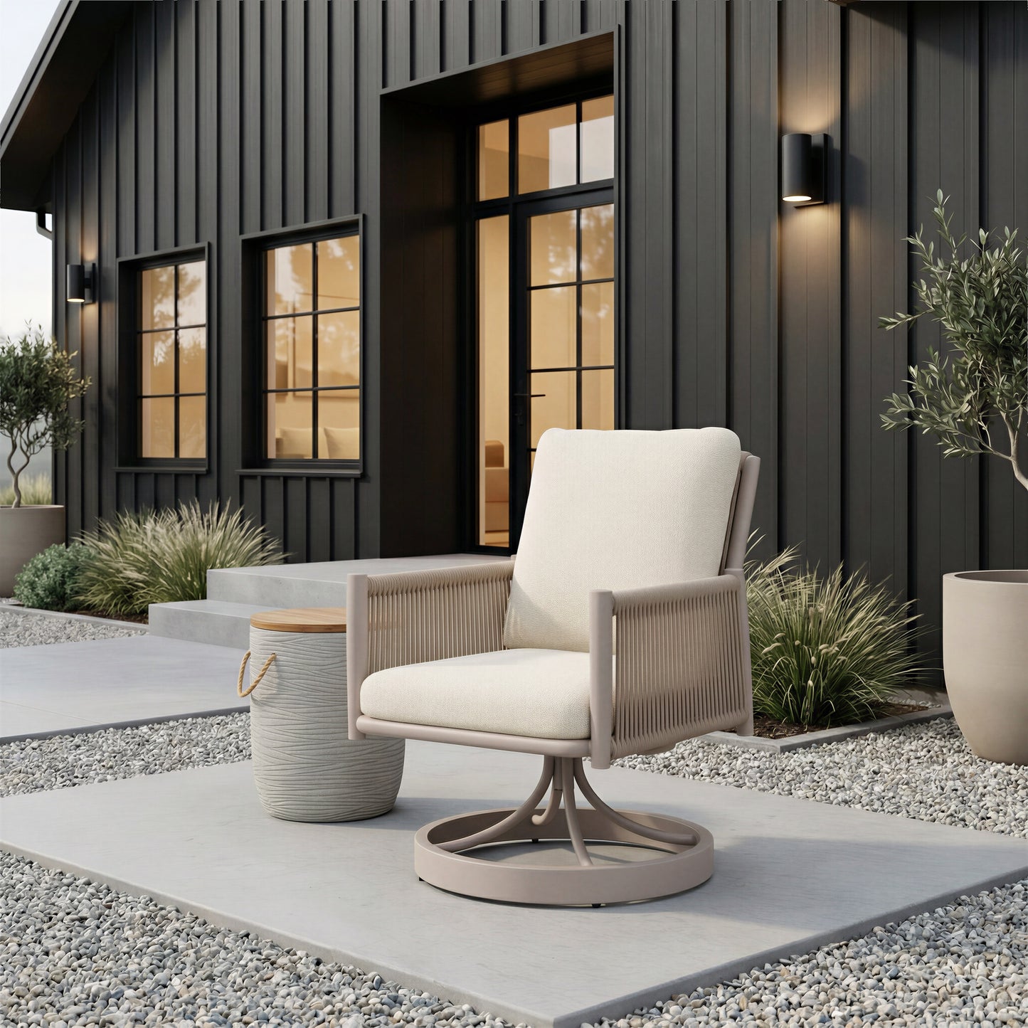 Biban Side Table Natural & Gray - 6