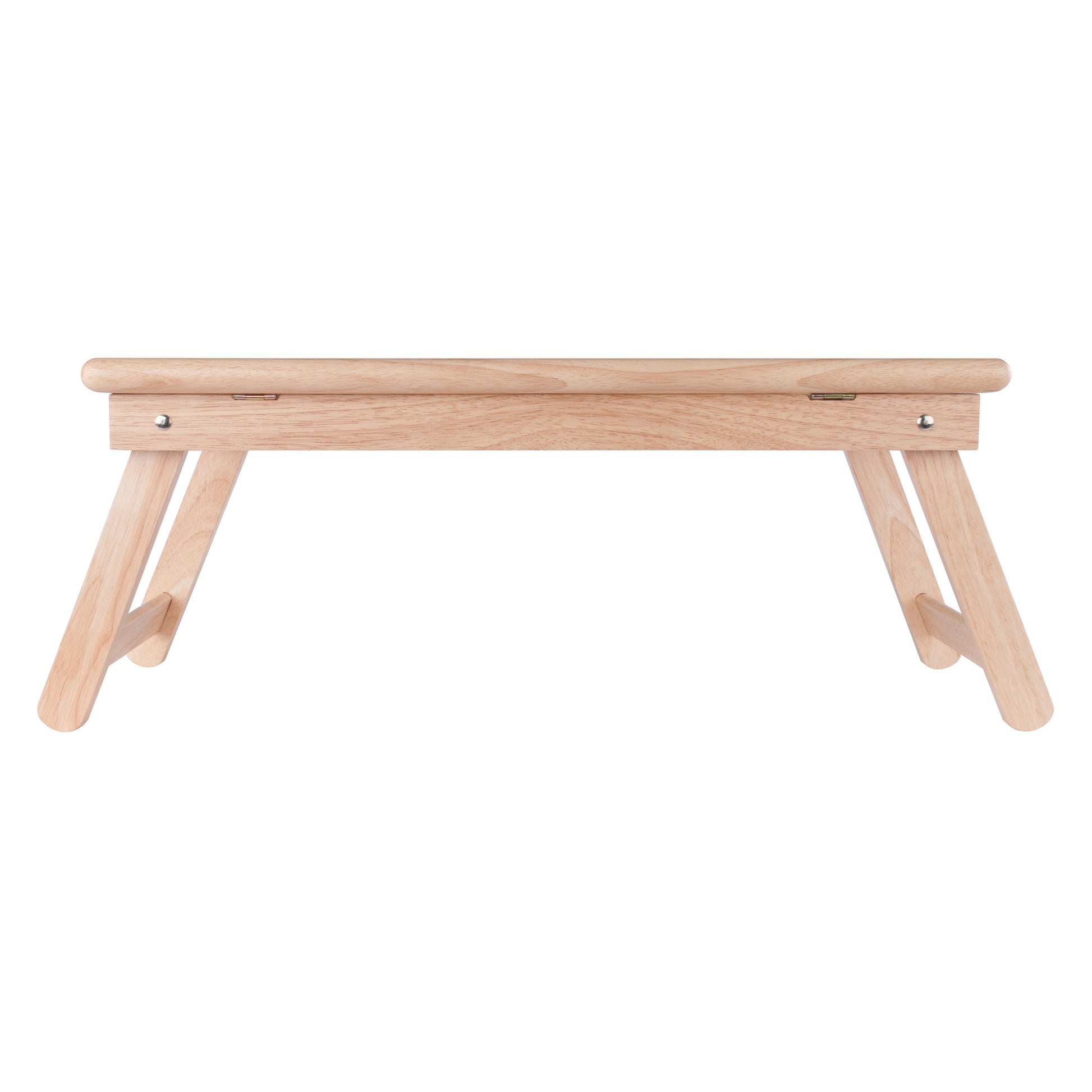 Arlo Breakfast Tray with Flip Top, Gray and Natural