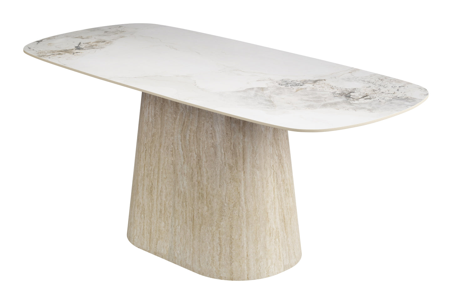 Nooka Dining Table White & Natural - 4
