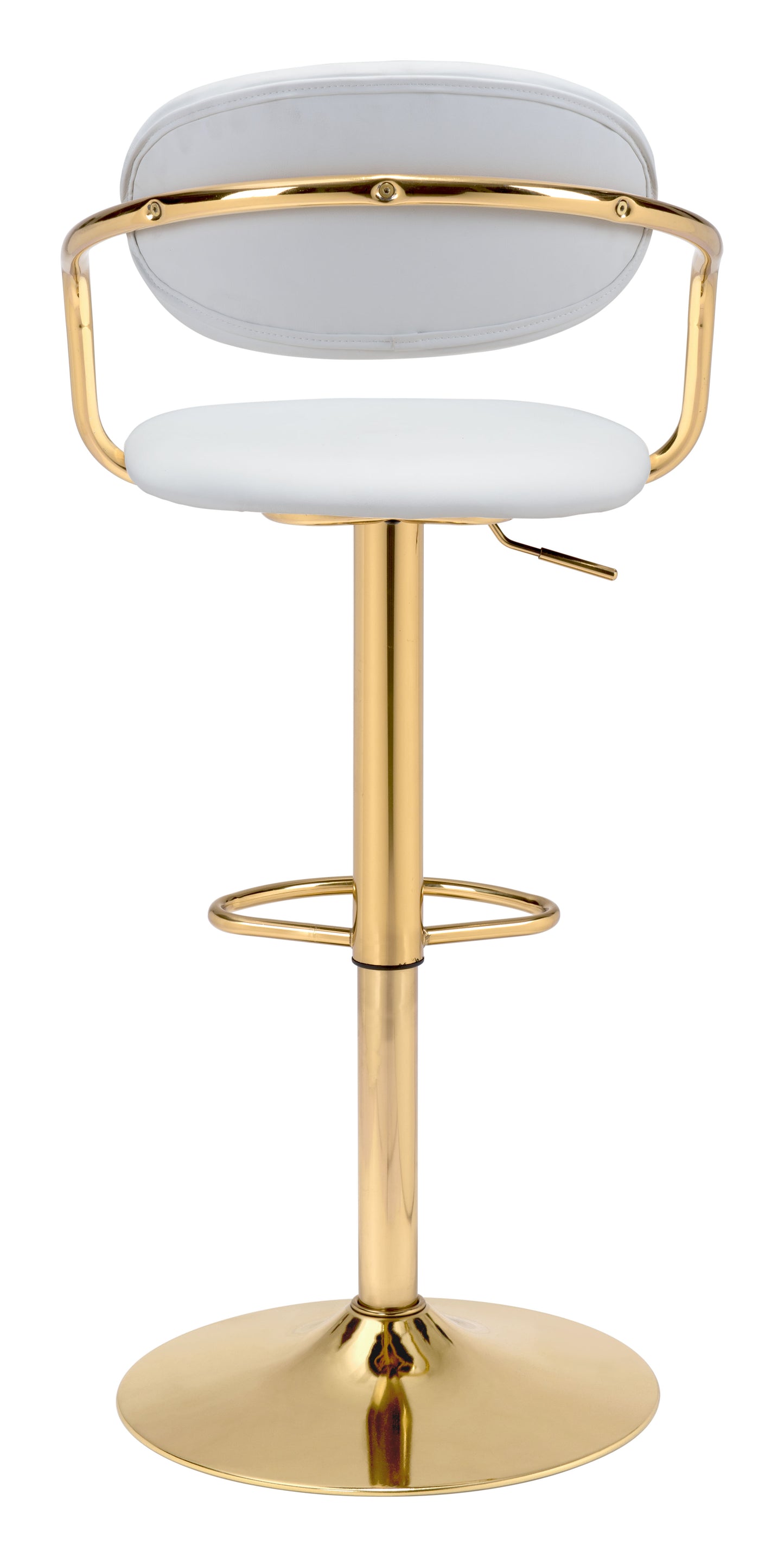 Gusto Barstool White & Gold