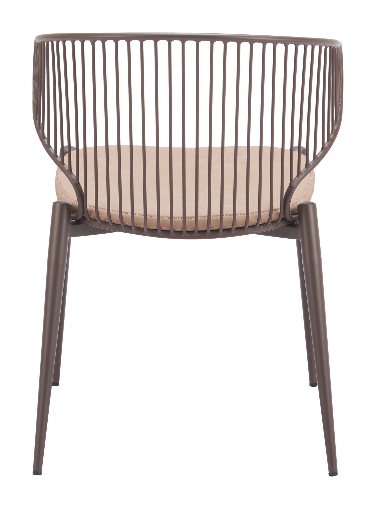 Silues Dining Chair (Set of 2) Taupe & Brown - 4