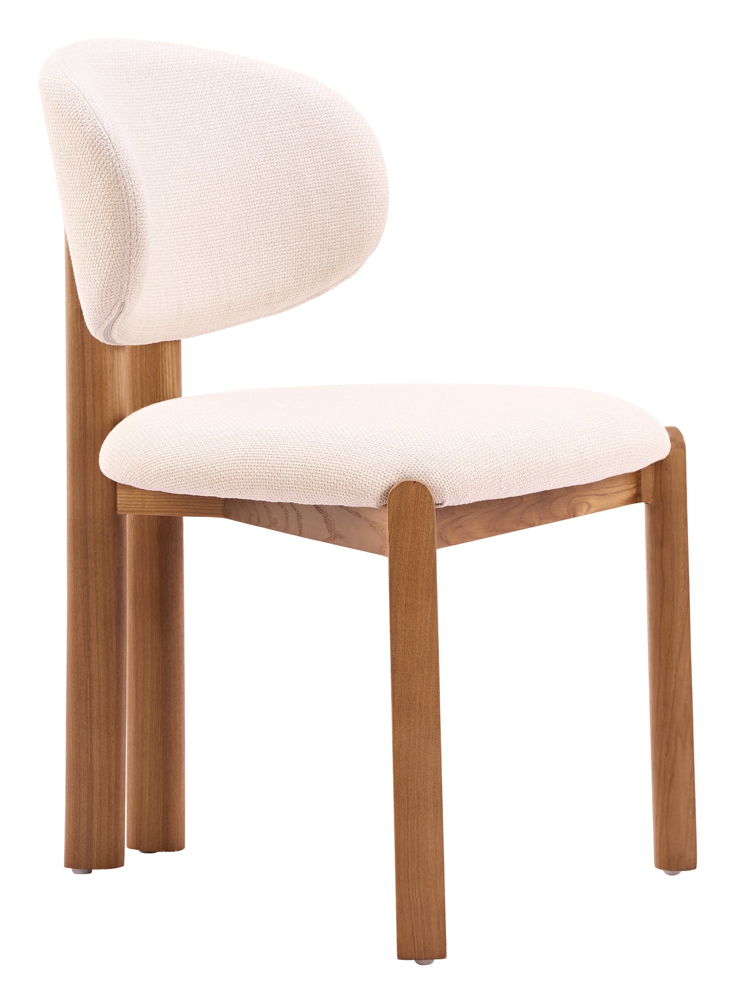 Rosetta Dining Chair (Set of 2) Beige & Walnut - 6