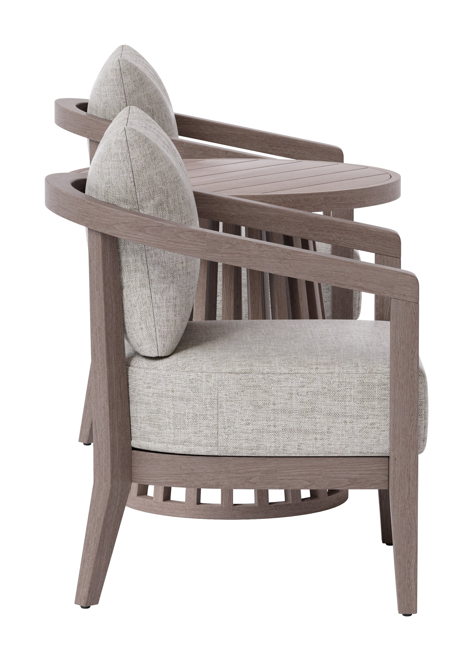 Viola Patio Seating Set Brown - 2