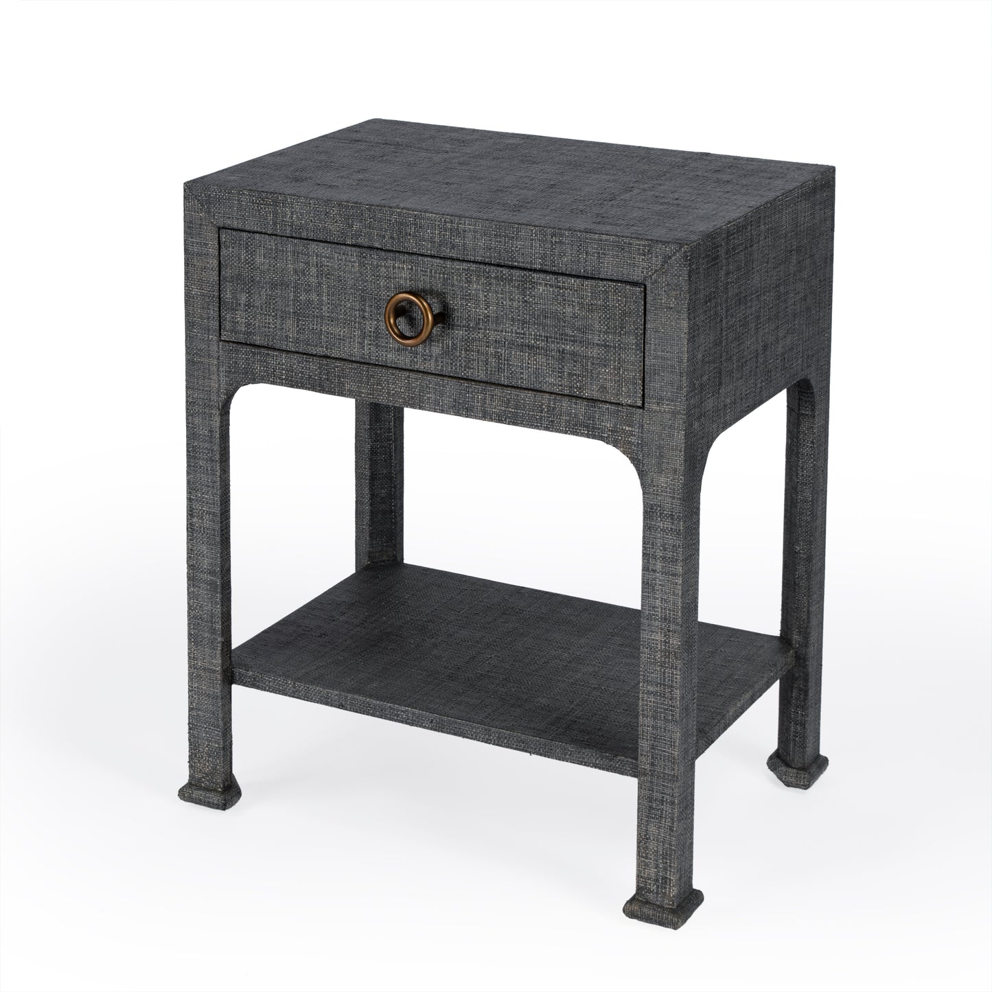 Chatham Raffia Nightstand in Charcoal  9147420