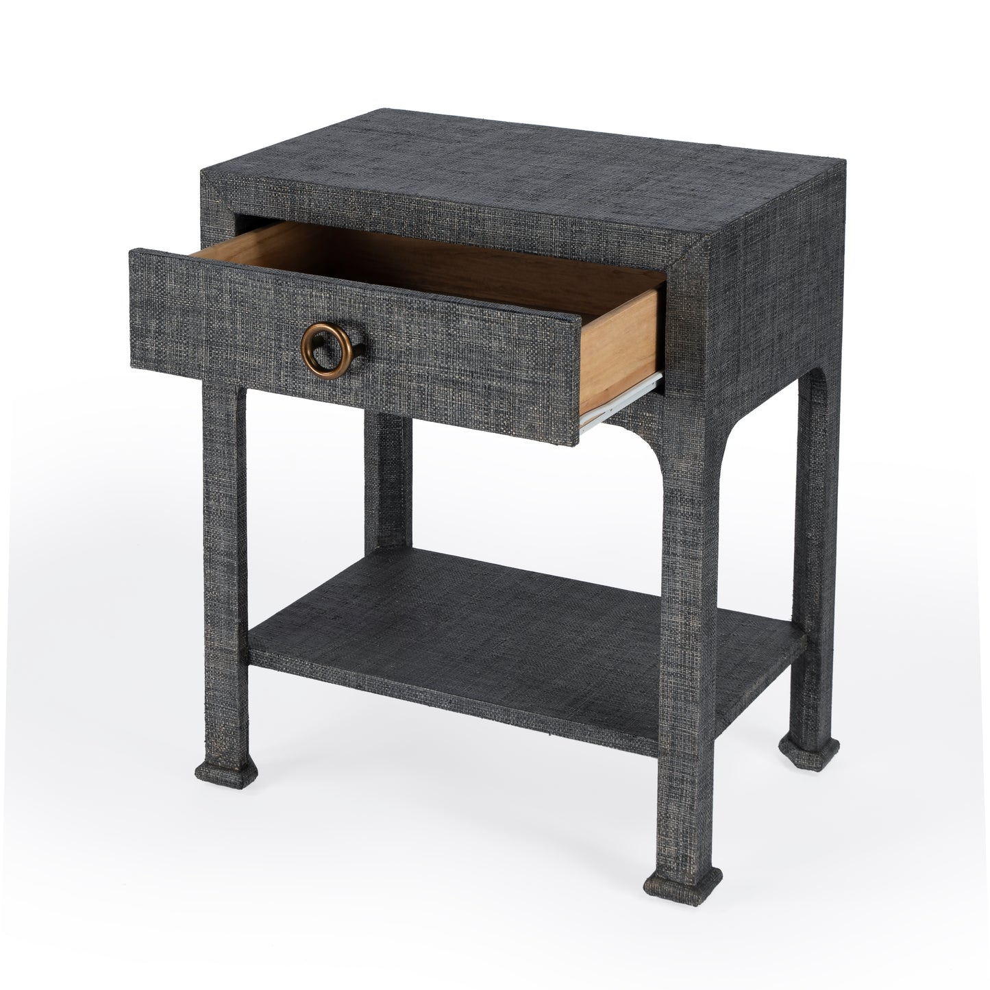 Chatham Raffia Nightstand in Charcoal  9147420