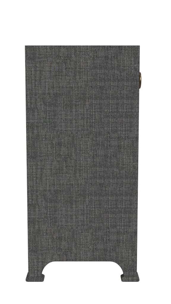 Butler Specialty Company Chatham 31 in. W Rectangular Raffia 2 Drawer Accent Cabinet, Charcoal