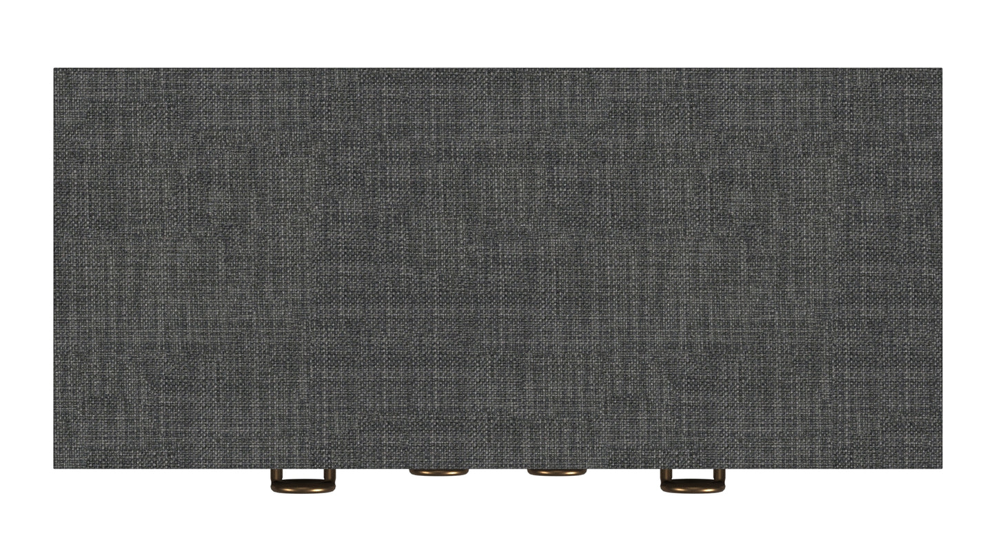 Butler Specialty Company Chatham 31 in. W Rectangular Raffia 2 Drawer Accent Cabinet, Charcoal