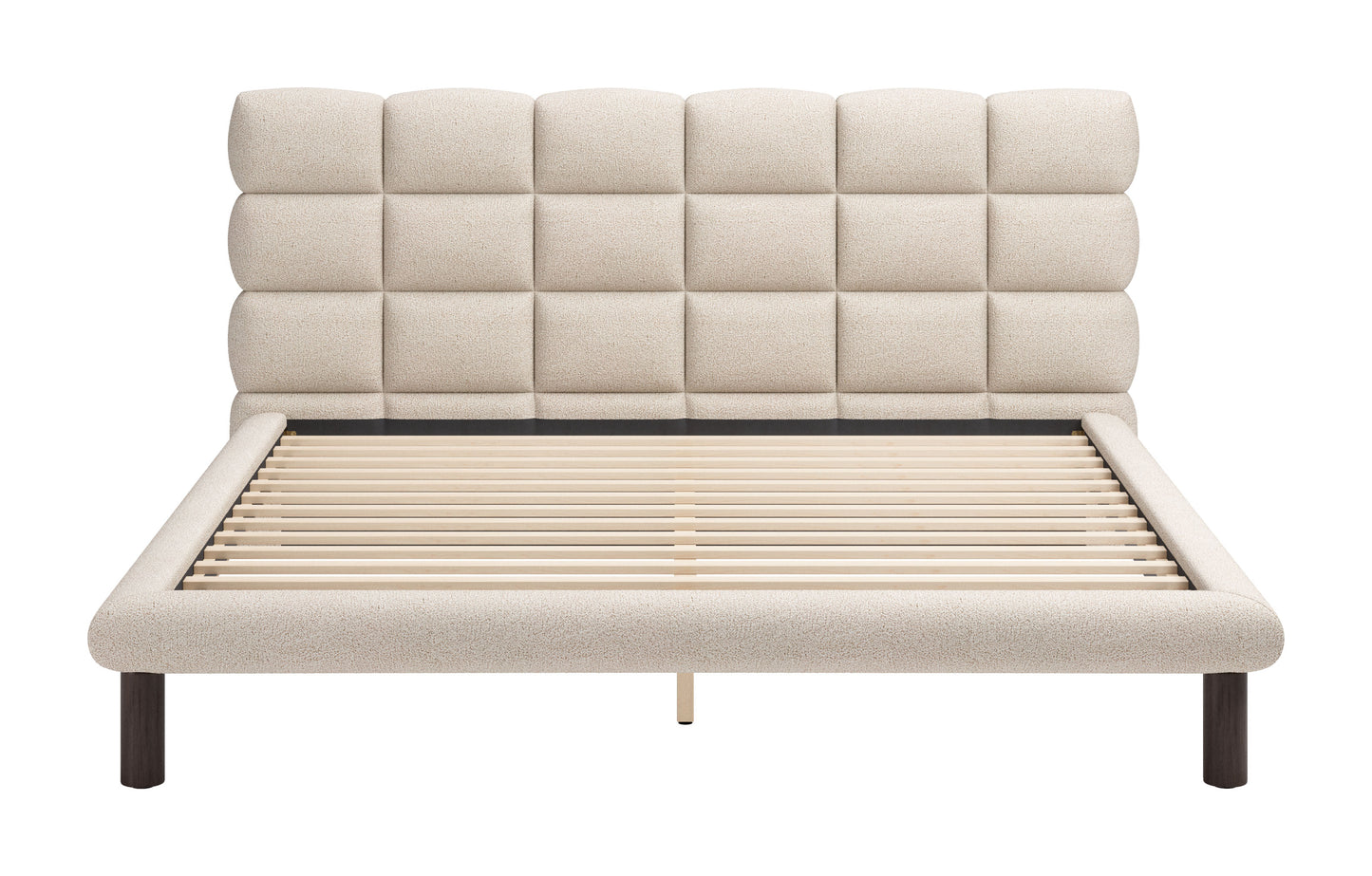 Placid King Bed Beige - 3