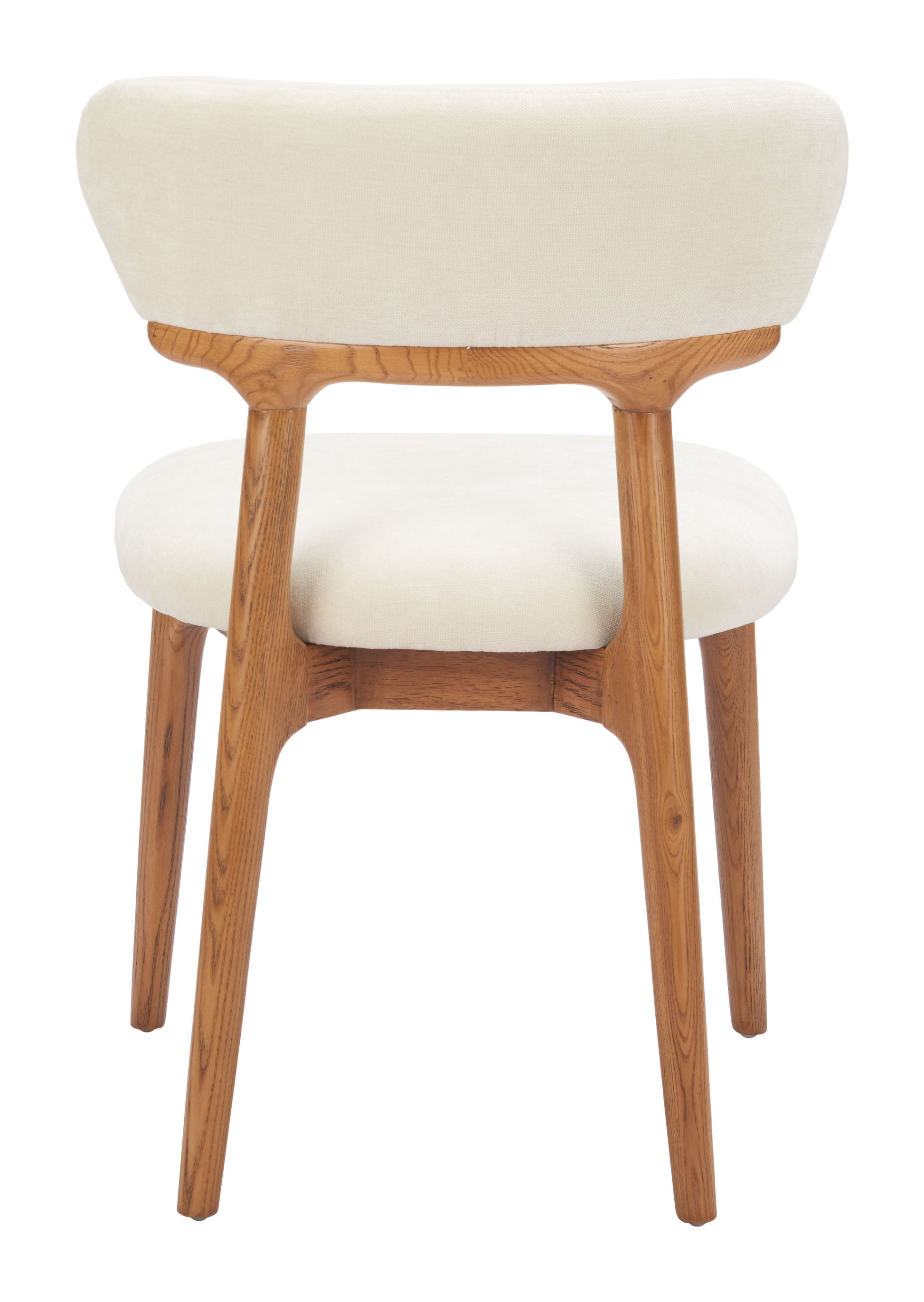 Cedar Dining Chair (Set of 2) White & Walnut - 4